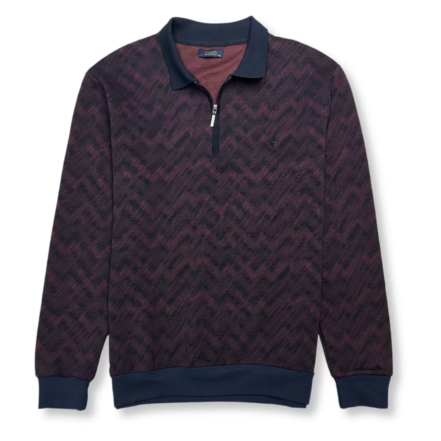 New Edition Fashion Sweaters-Allen Pullover Polo Burgundy