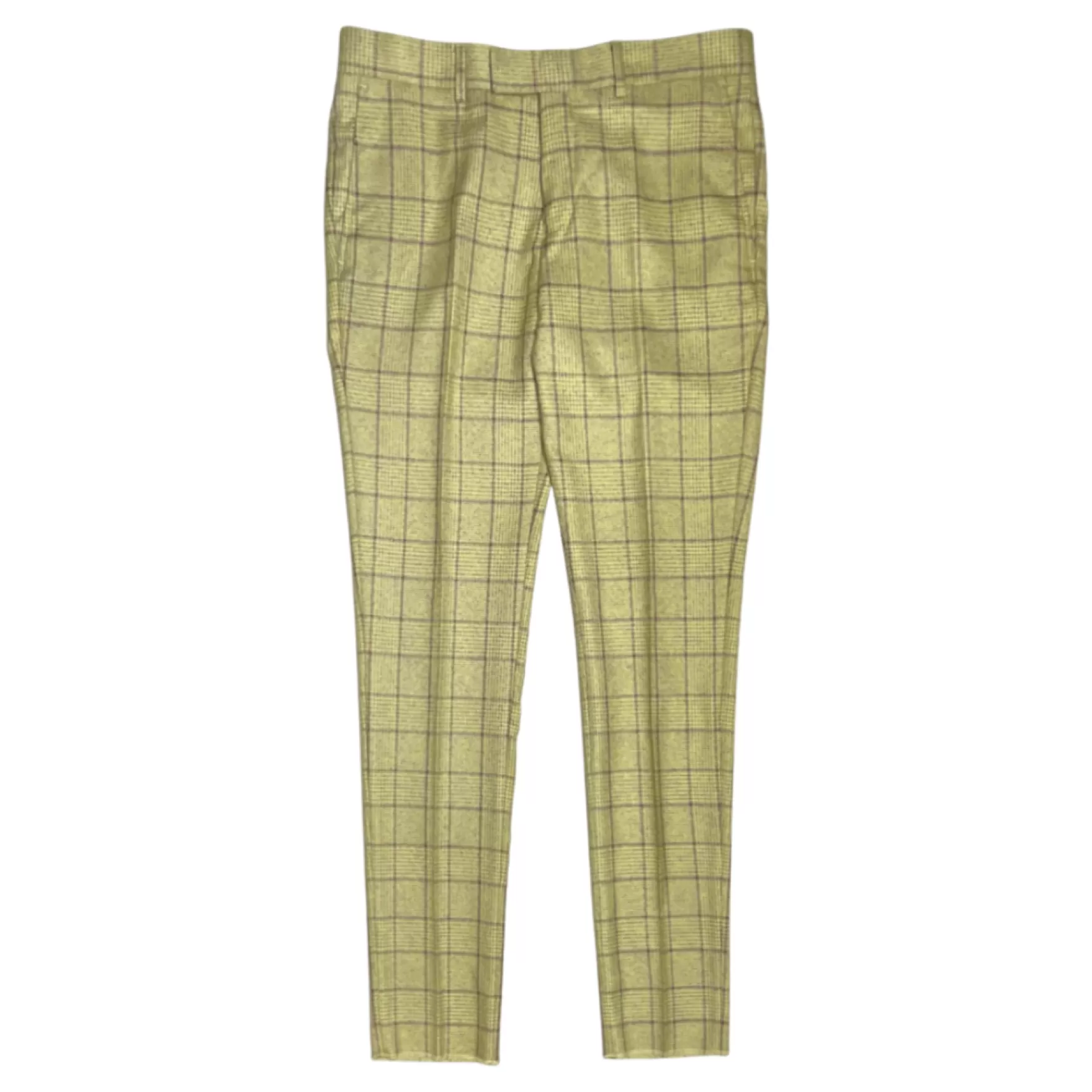 New Edition Fashion Suits-Andrew II Vested Plaid Suit Yellow