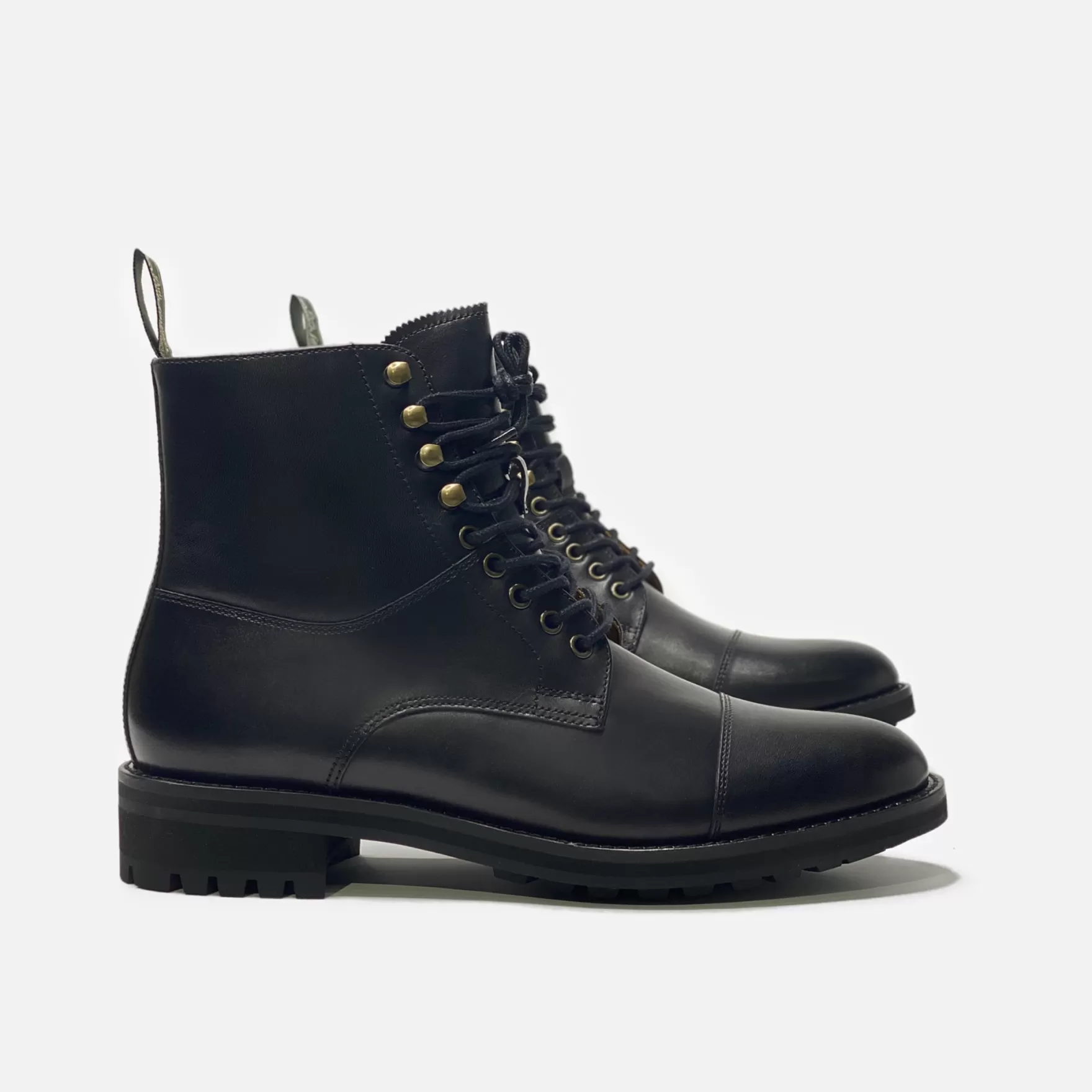 New Edition Fashion Boots-Bryson Cap Toe Boots Black