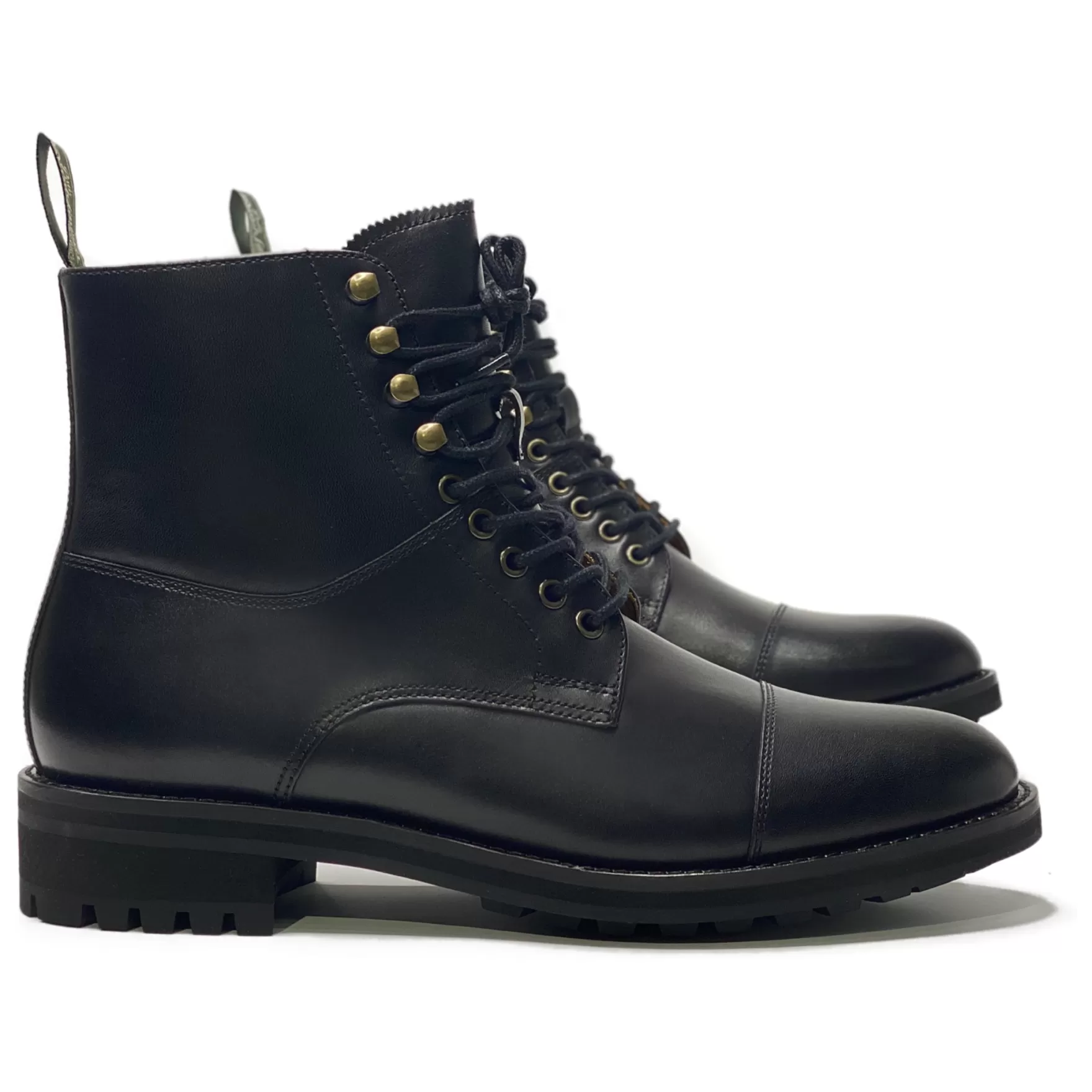 New Edition Fashion Boots-Bryson Cap Toe Boots Black