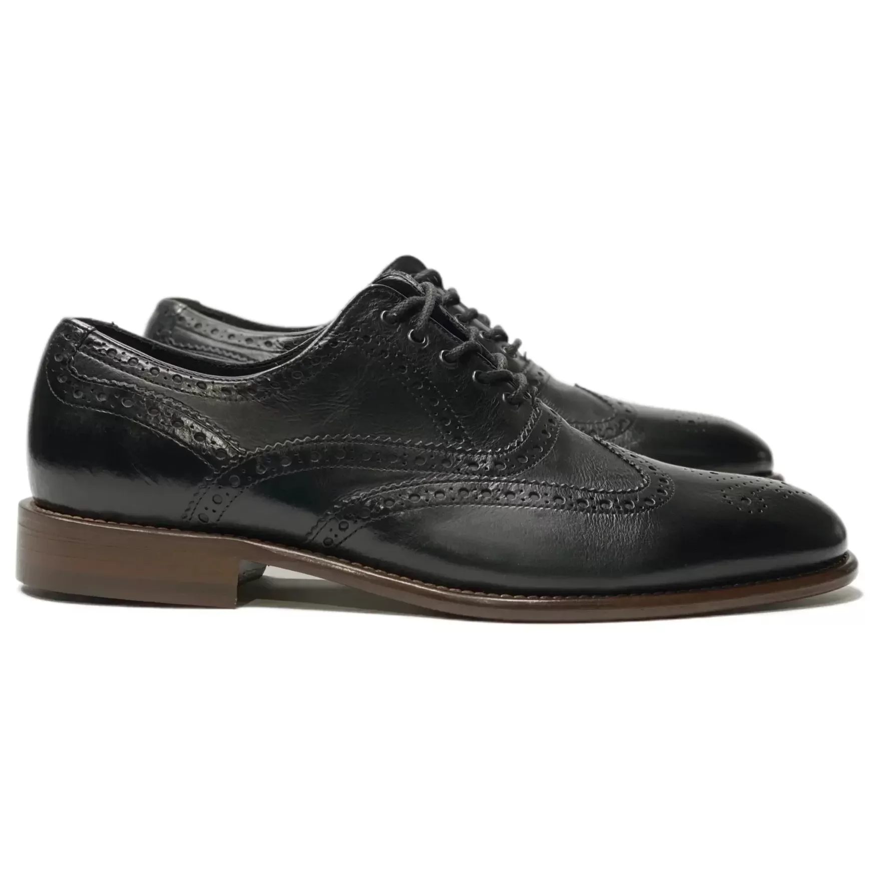 New Edition Fashion Formal Shoes-Bryson Wingtip Dress Shoes Black