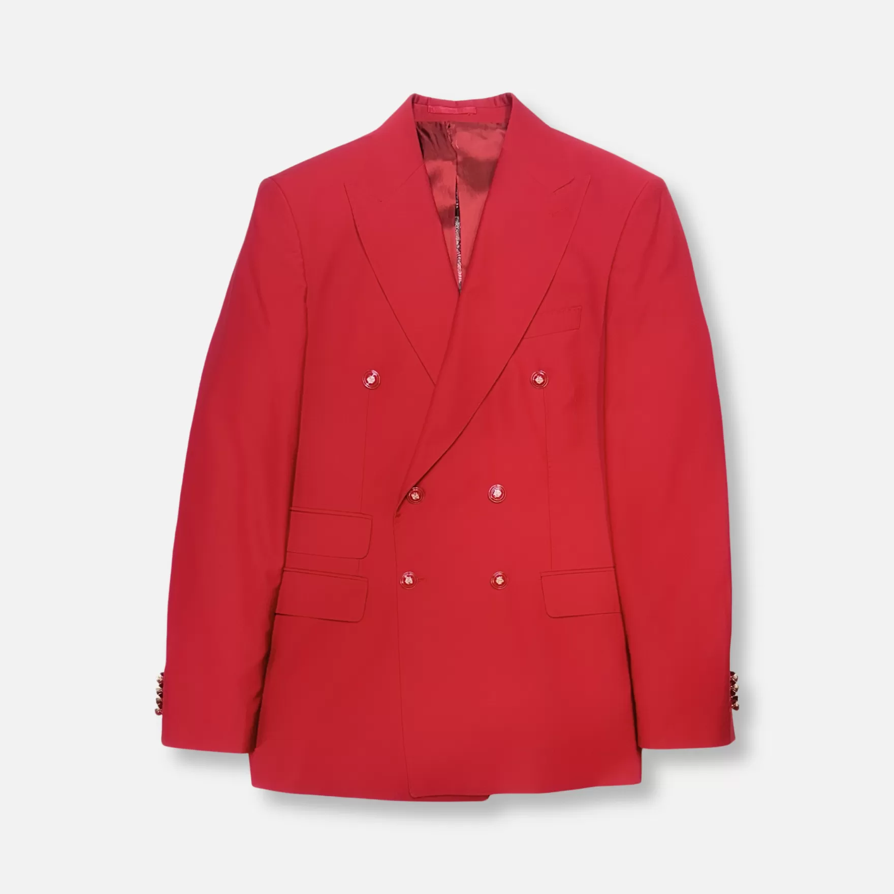 New Edition Fashion Suits-Capone Double Breasted Suit Red