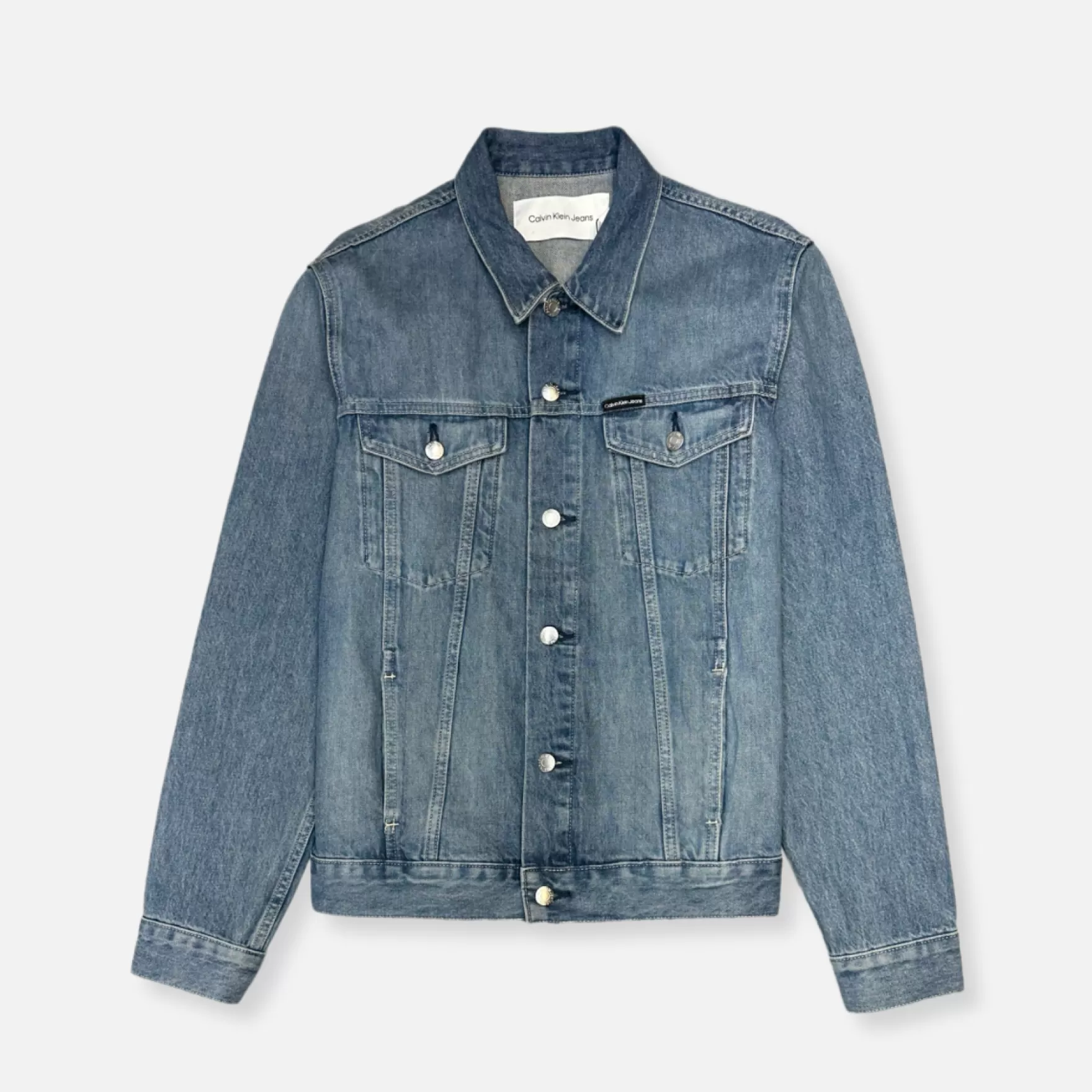 New Edition Fashion Coats & Outerwear-Carlo Essential Trucker Jacket Classic Indigo