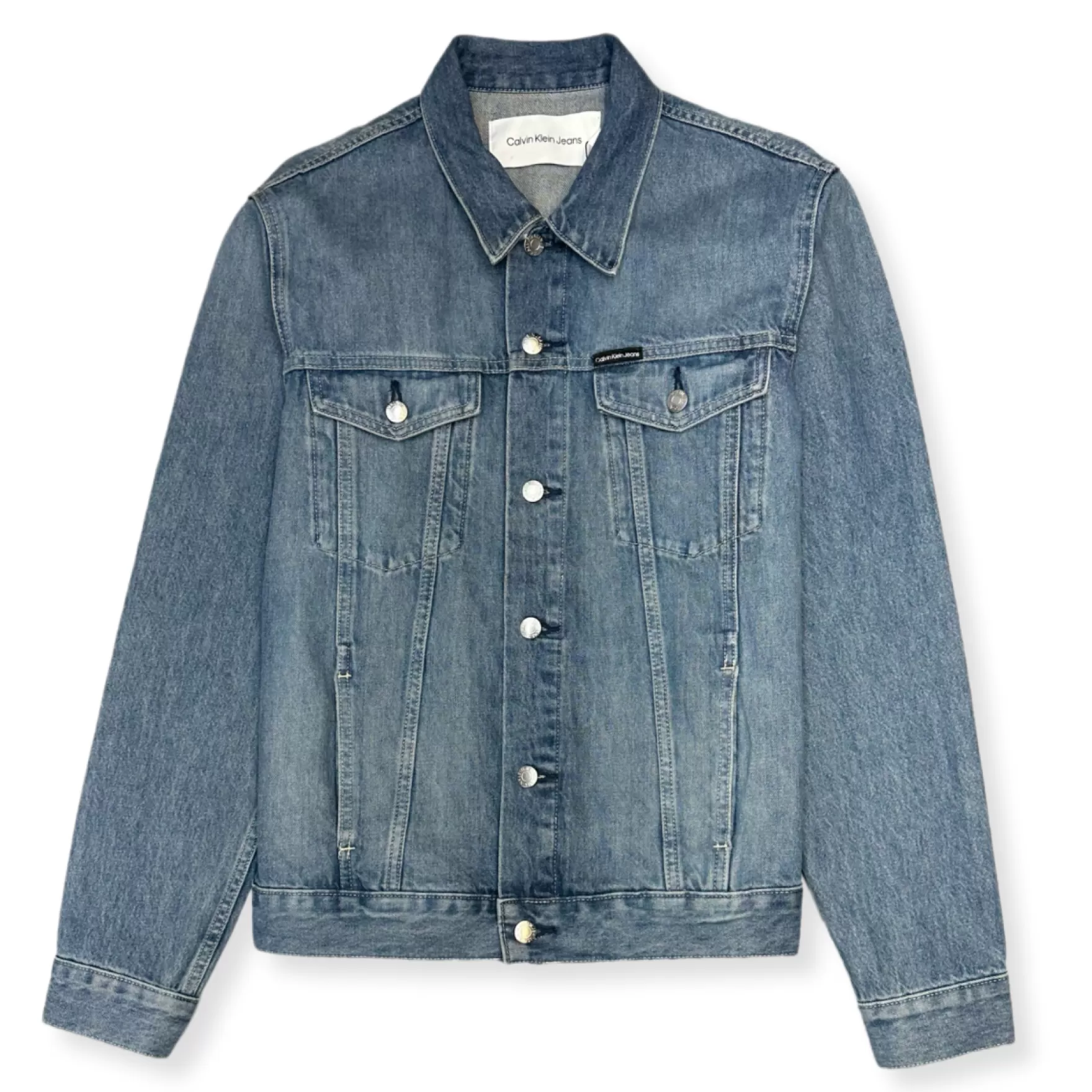 New Edition Fashion Coats & Outerwear-Carlo Essential Trucker Jacket Classic Indigo