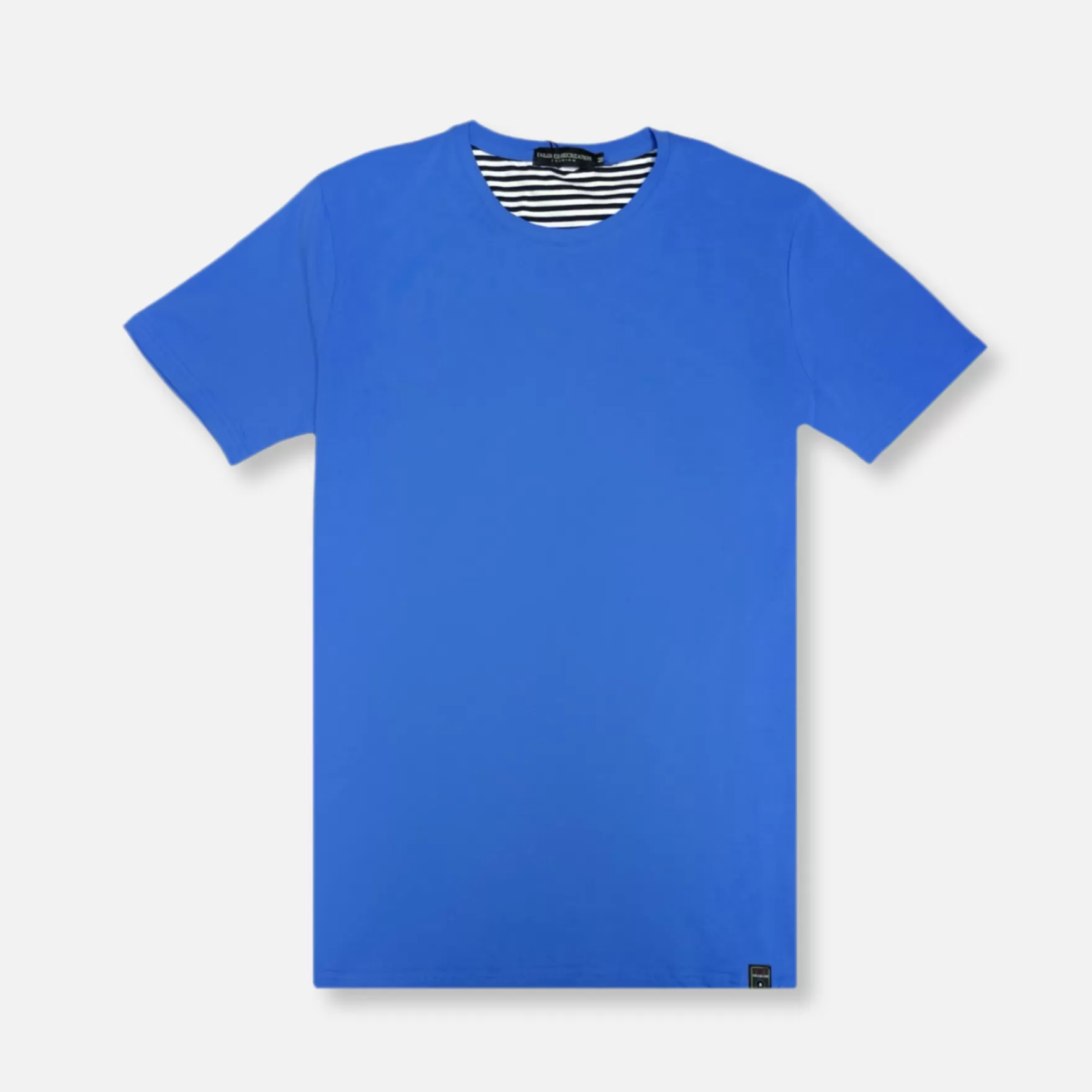 New Edition Fashion T-shirts-Cody Solid Stretch Crewneck T-Shirt Royal Blue