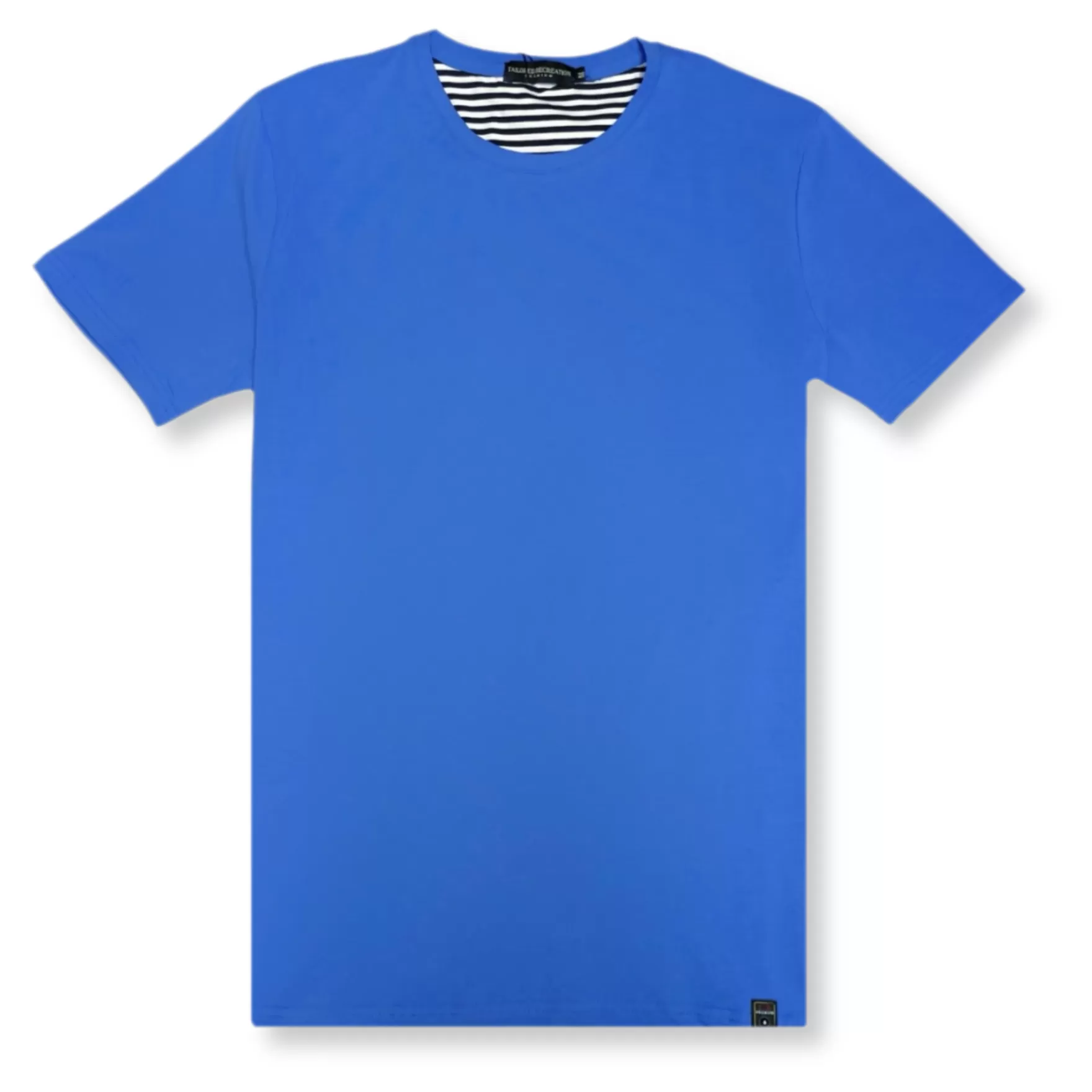 New Edition Fashion T-shirts-Cody Solid Stretch Crewneck T-Shirt Royal Blue