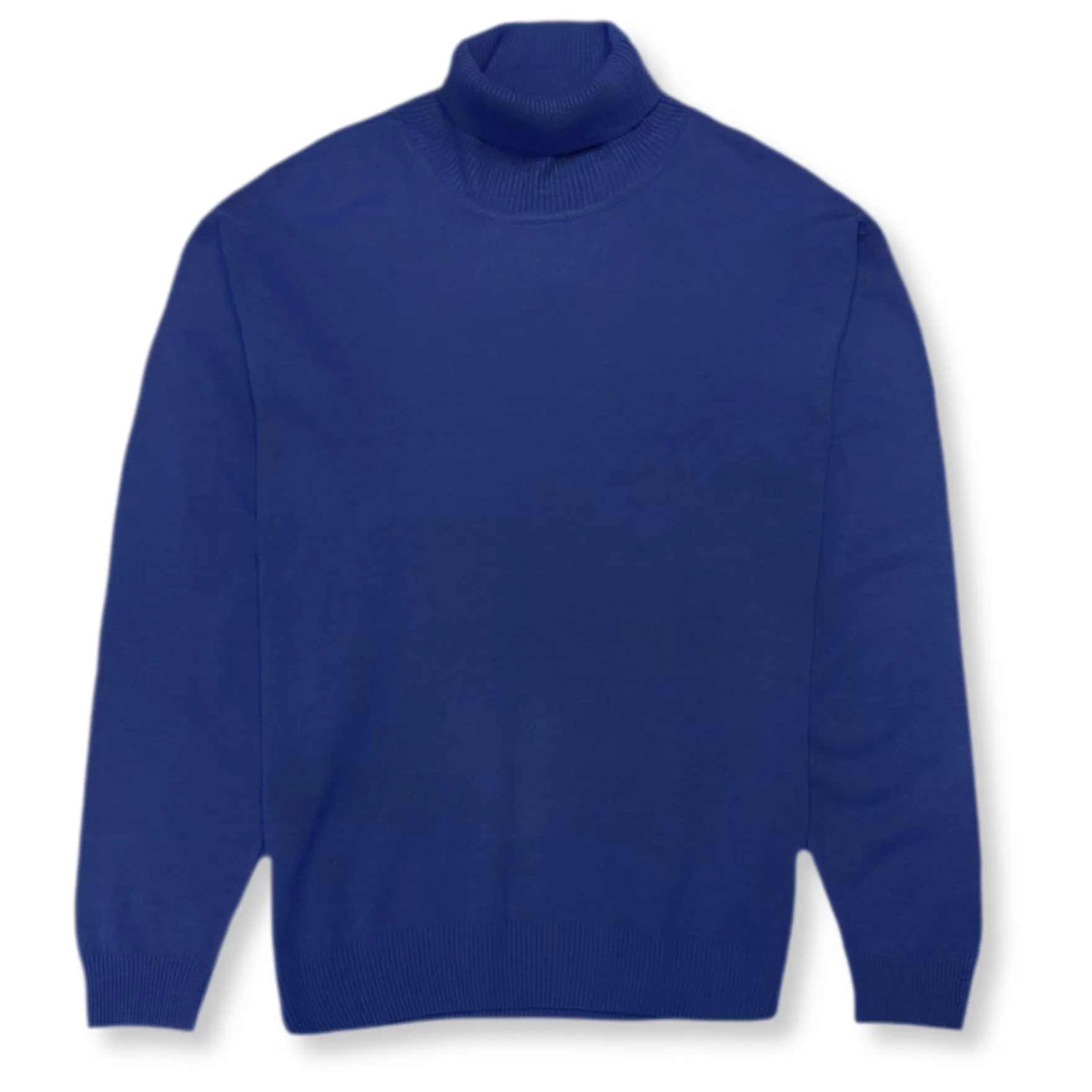 New Edition Fashion Sweaters-Dane Relaxed Fit Turtleneck Sweater Royal