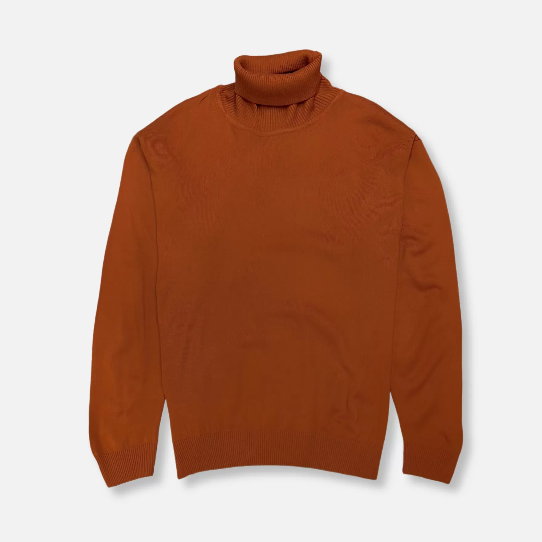 New Edition Fashion Sweaters-Dane Turtleneck Sweater Rust