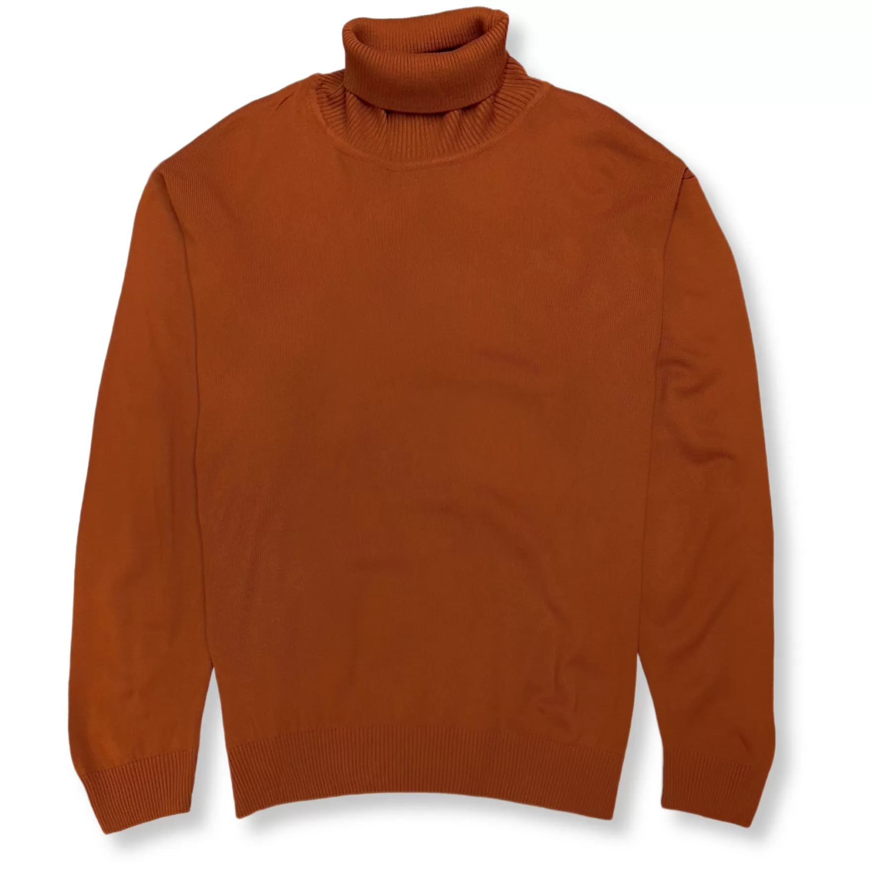 New Edition Fashion Sweaters-Dane Turtleneck Sweater Rust