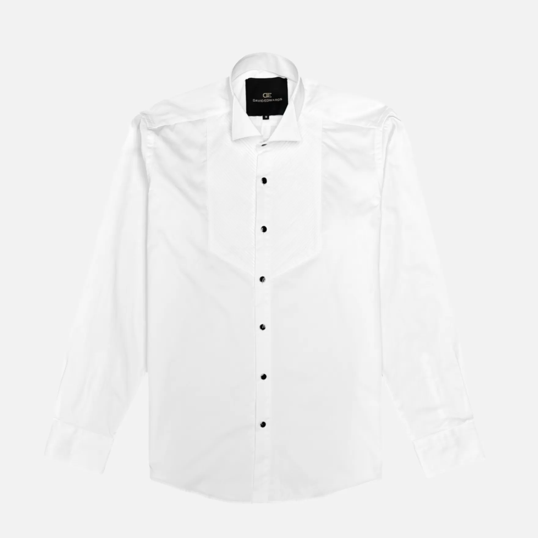 New Edition Fashion Dress Shirts-Dansville Tuxedo Shirt White