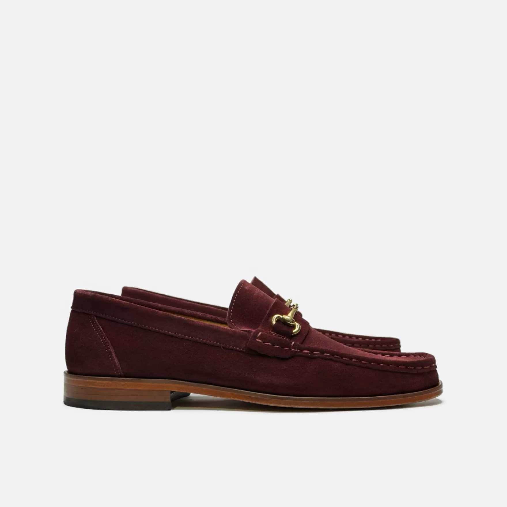 New Edition Fashion Casual Shoes | Loafers & Slip Ons-Dante Horsebit Slip On Loafers Burgundy