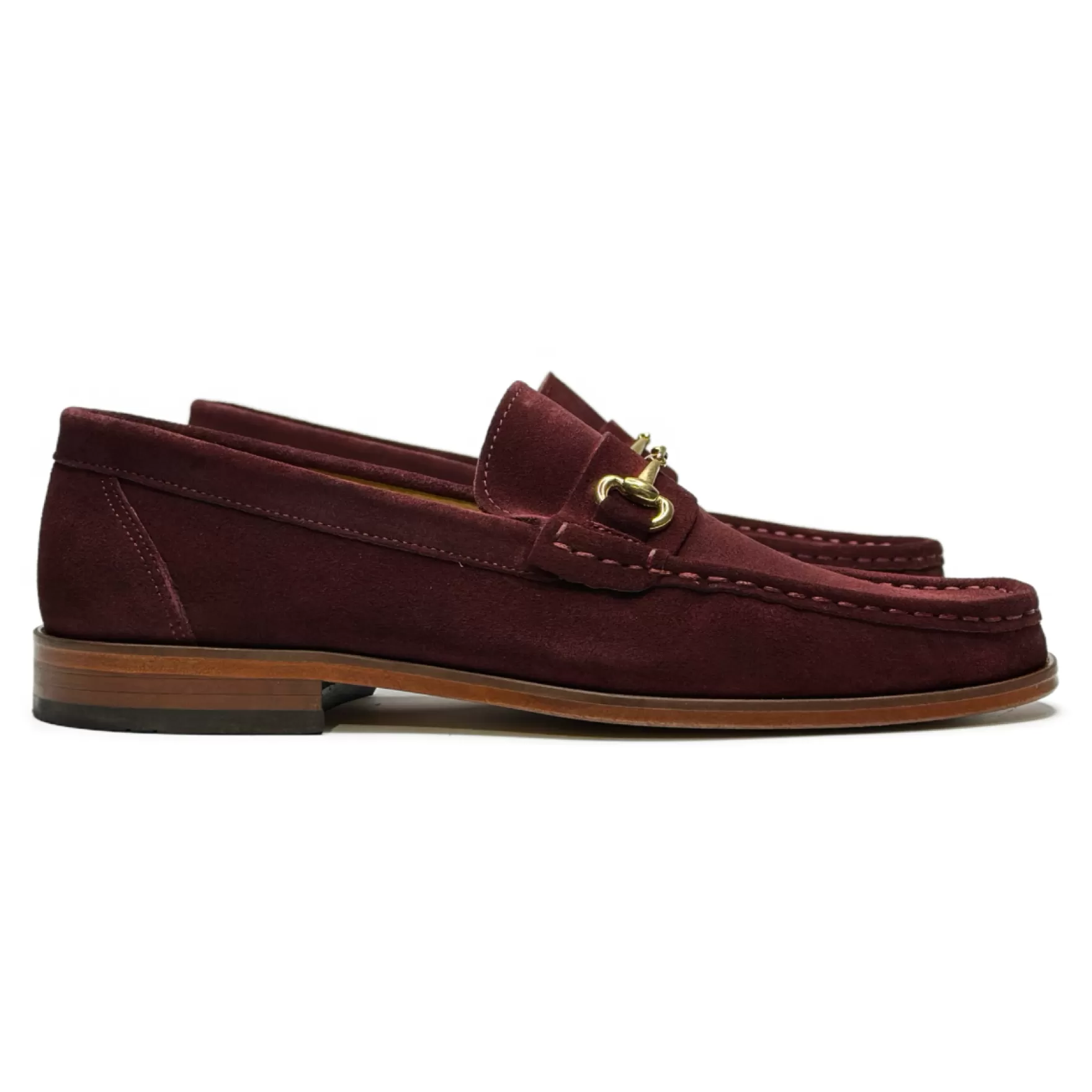 New Edition Fashion Casual Shoes | Loafers & Slip Ons-Dante Horsebit Slip On Loafers Burgundy