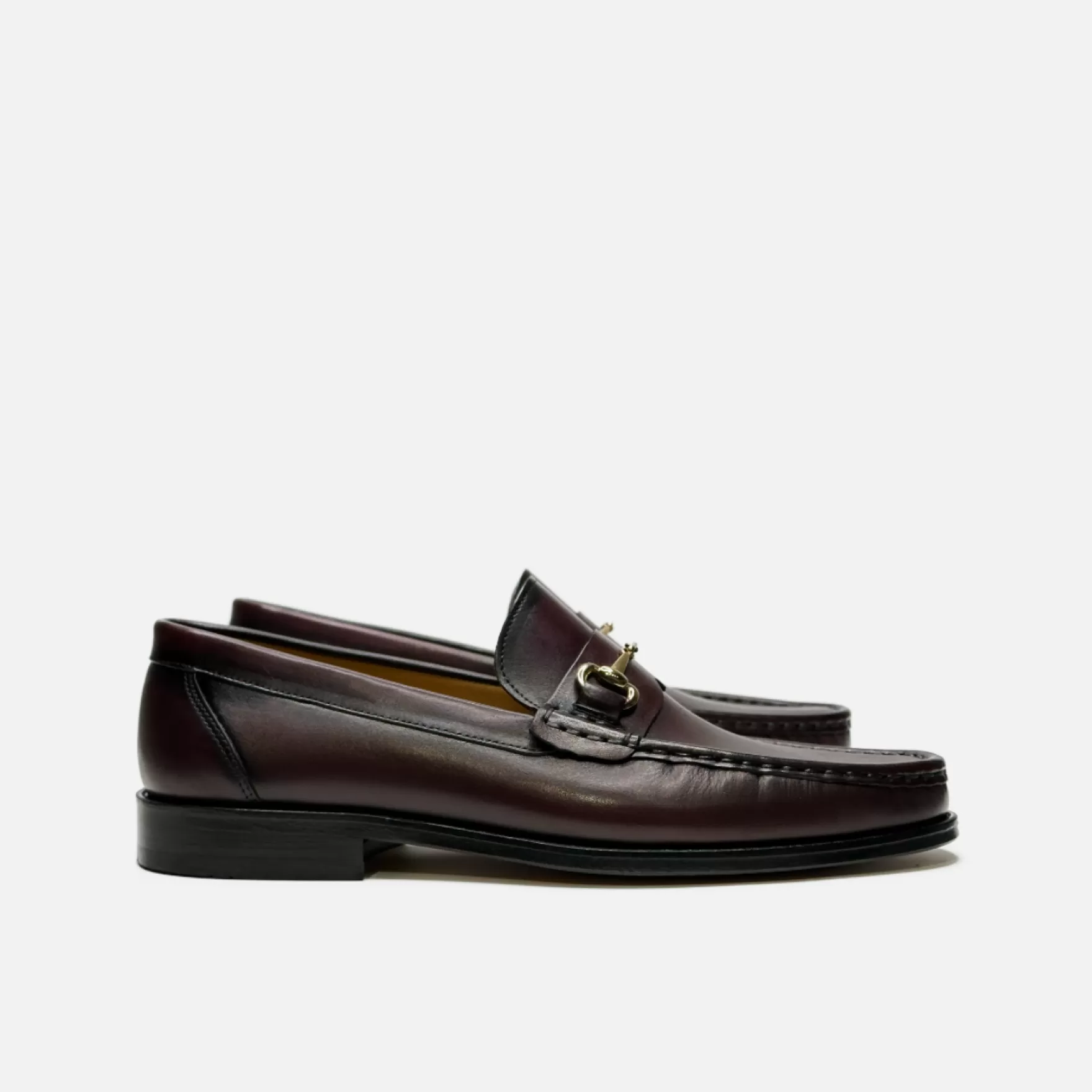 New Edition Fashion Casual Shoes | Loafers & Slip Ons-Dante Horsebit Slip On Loafers Burgundy