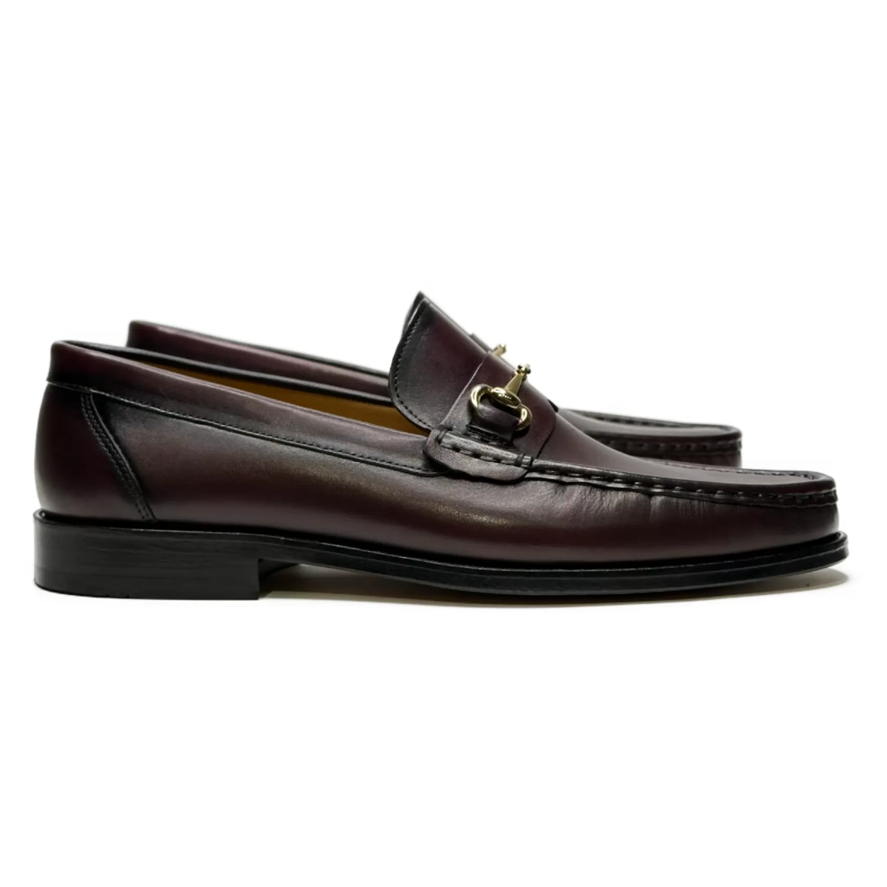 New Edition Fashion Casual Shoes | Loafers & Slip Ons-Dante Horsebit Slip On Loafers Burgundy