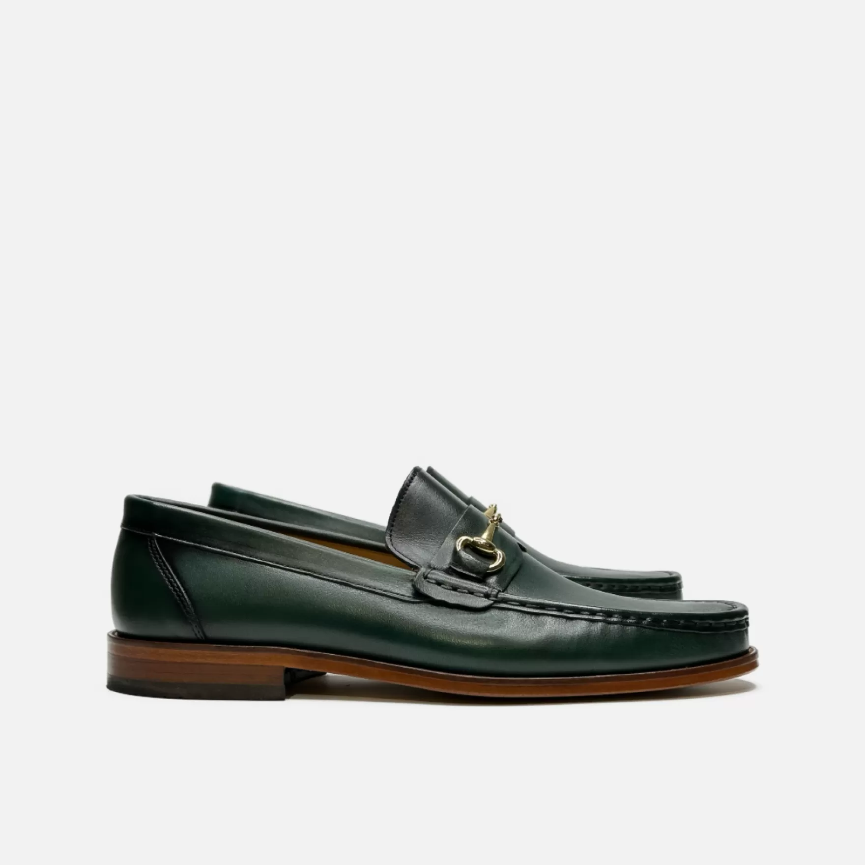 New Edition Fashion Casual Shoes | Loafers & Slip Ons-Dante Horsebit Slip On Loafers Hunter