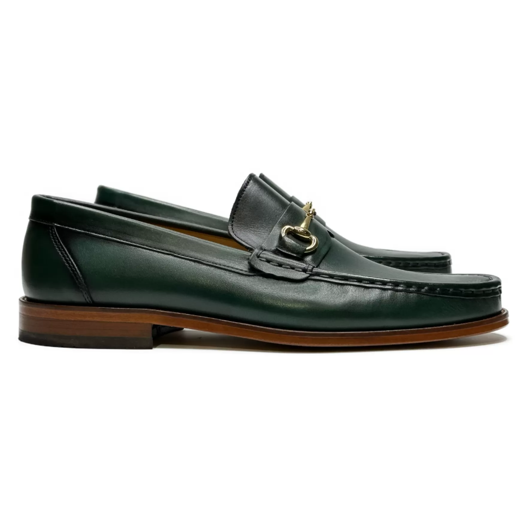 New Edition Fashion Casual Shoes | Loafers & Slip Ons-Dante Horsebit Slip On Loafers Hunter