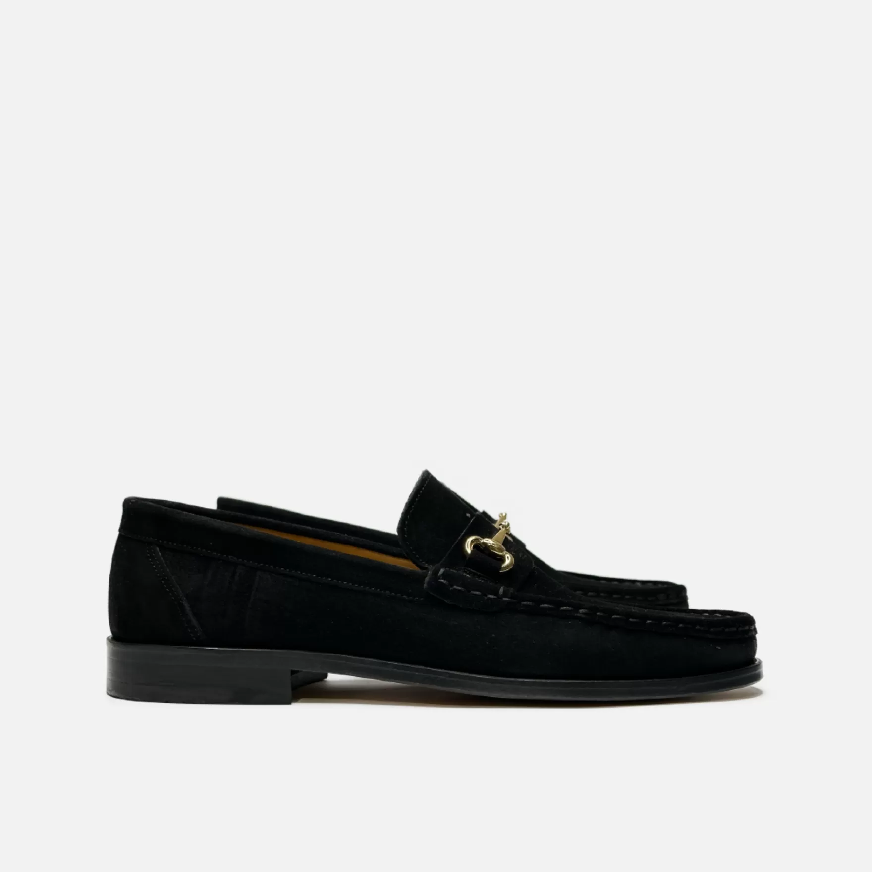 New Edition Fashion Casual Shoes | Loafers & Slip Ons-Dante Horsebit Slip On Loafers Black