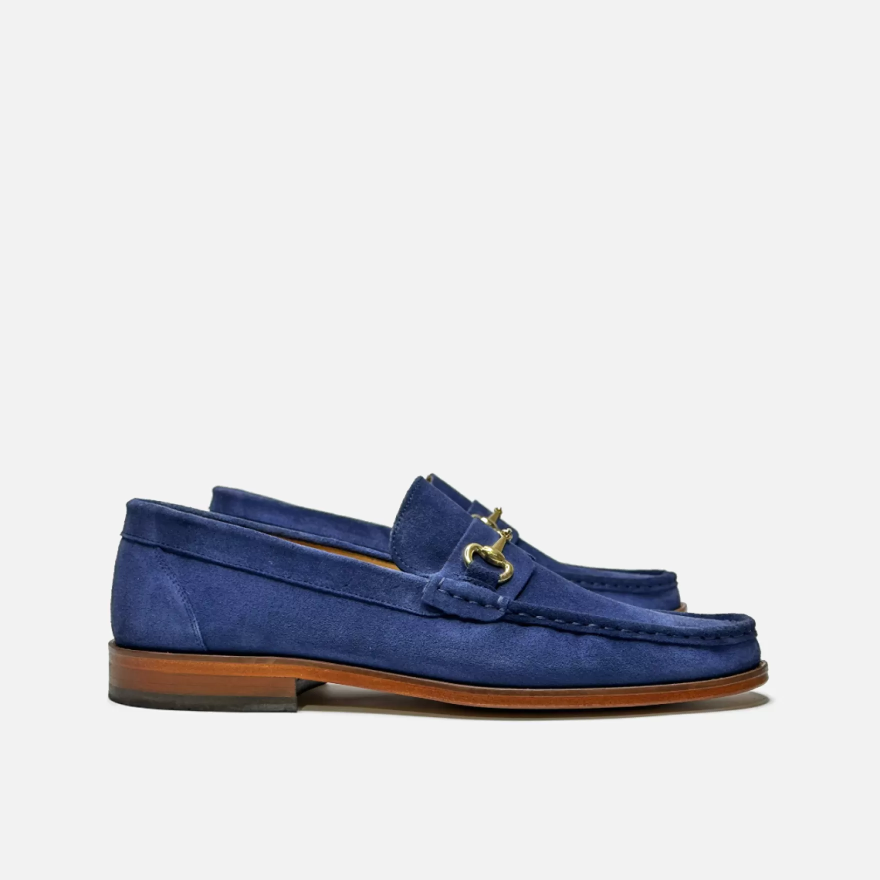 New Edition Fashion Casual Shoes | Loafers & Slip Ons-Dante Horsebit Slip On Loafers Cobalt Blue