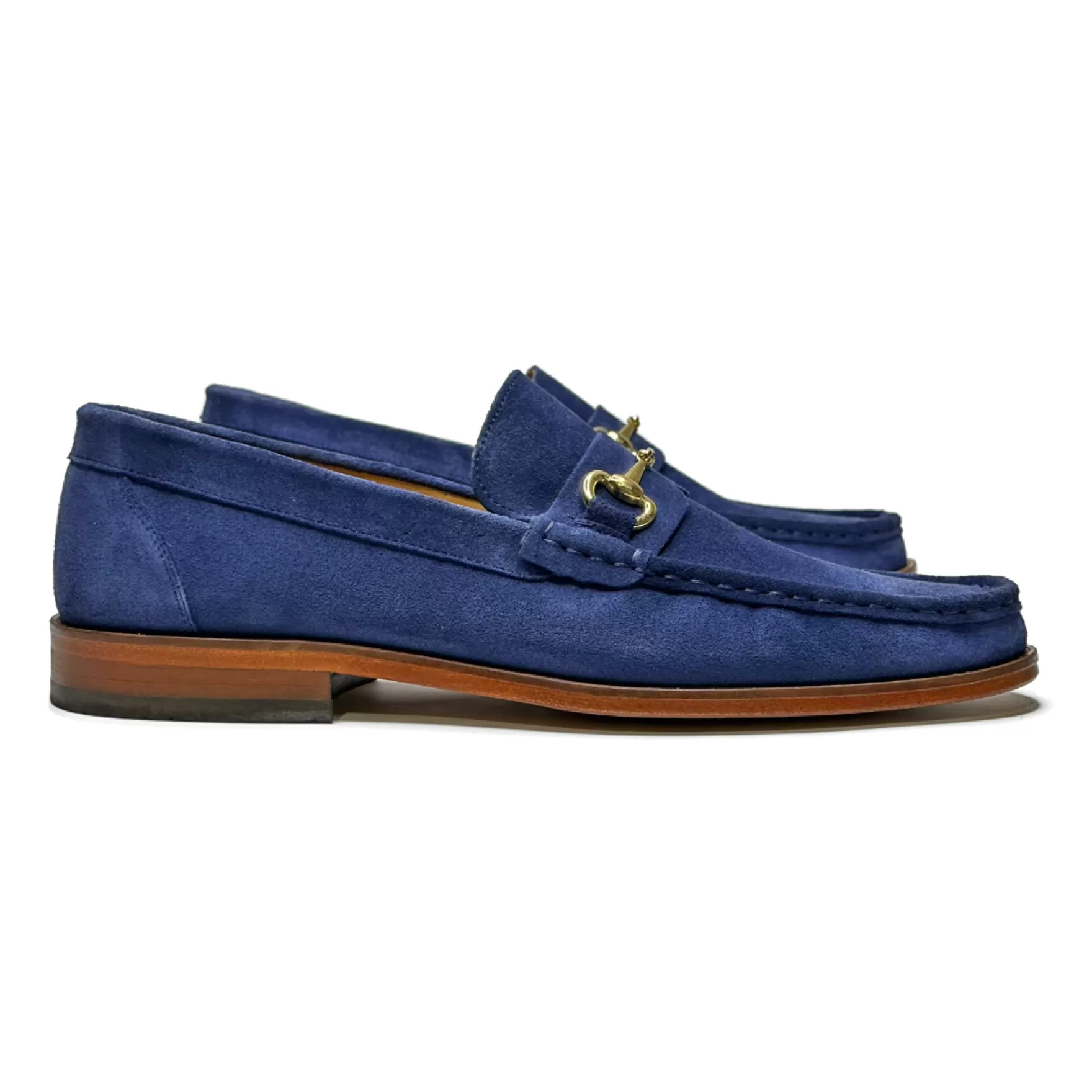 New Edition Fashion Casual Shoes | Loafers & Slip Ons-Dante Horsebit Slip On Loafers Cobalt Blue