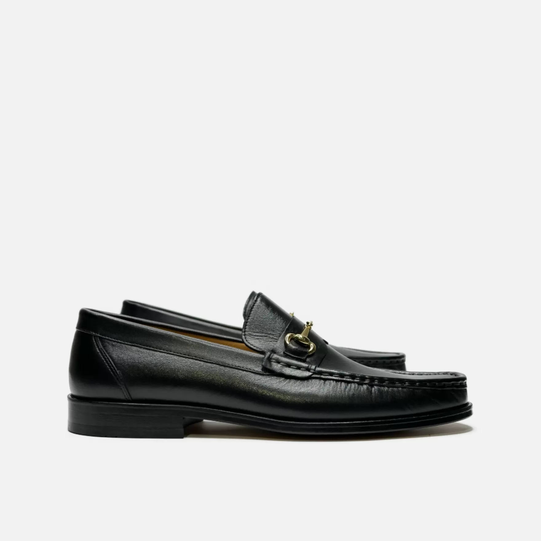 New Edition Fashion Casual Shoes | Loafers & Slip Ons-Dante Horsebit Slip On Loafers Black