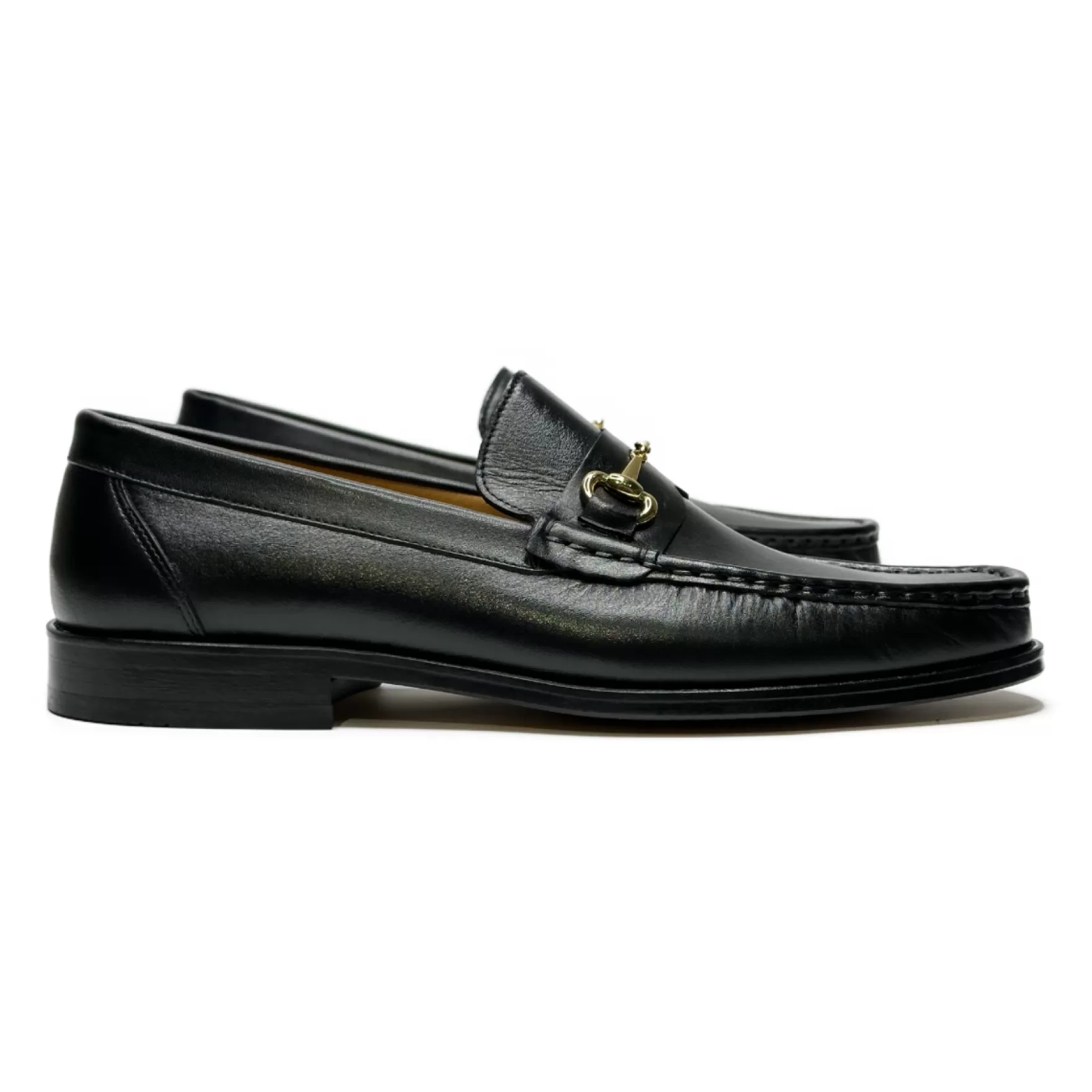 New Edition Fashion Casual Shoes | Loafers & Slip Ons-Dante Horsebit Slip On Loafers Black