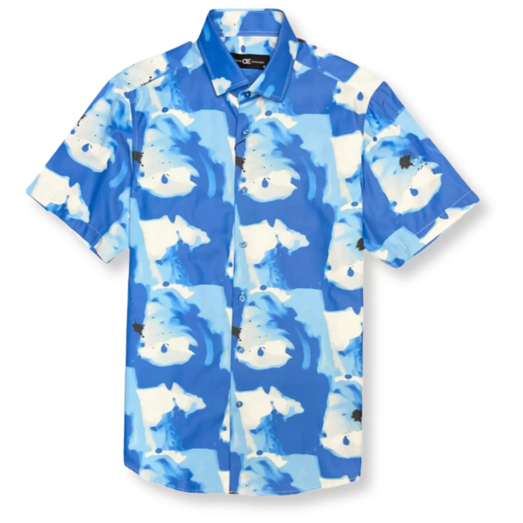 New Edition Fashion Button Downs-Dashiell Short Sleeve Button Down Blue