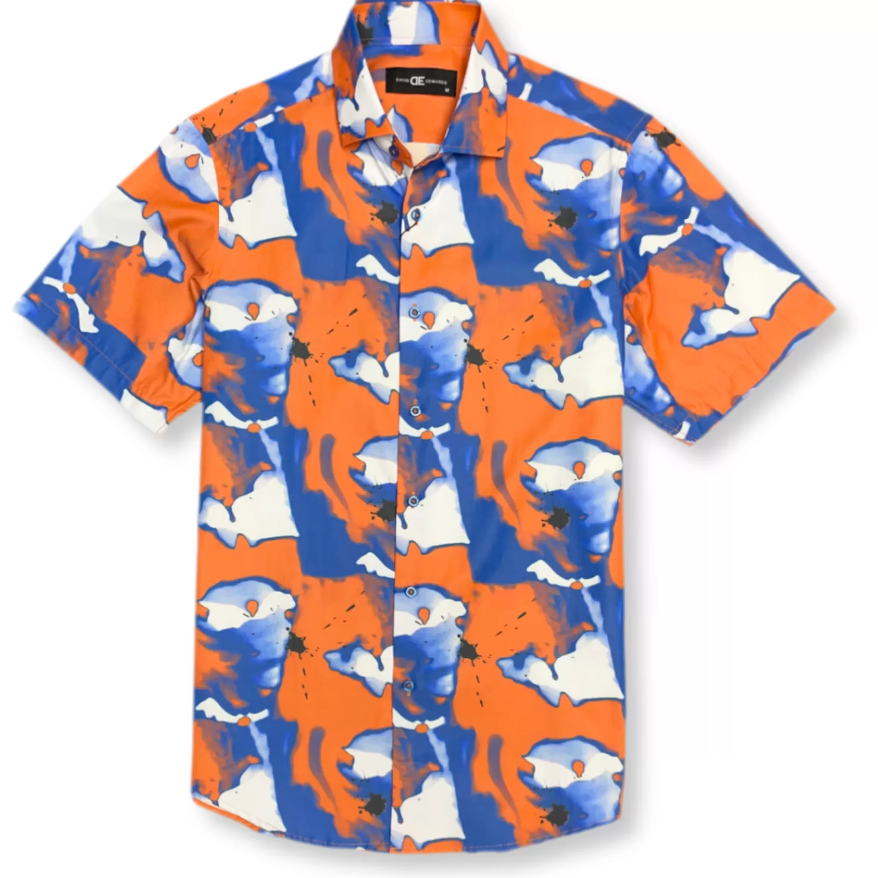 New Edition Fashion Button Downs-Dashiell Short Sleeve Button Down Orange