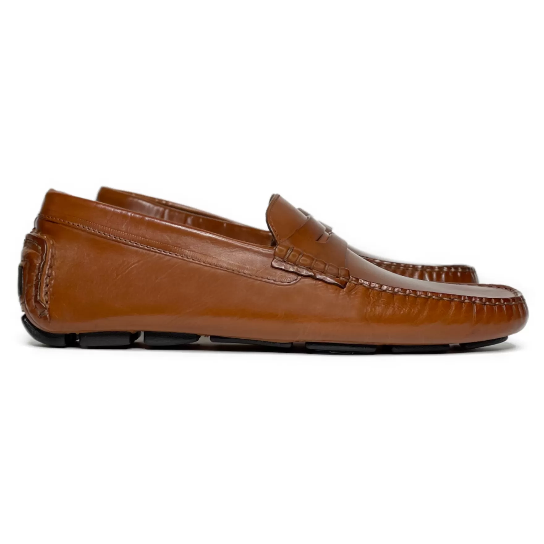 New Edition Fashion Formal Shoes-Dayton Penny Loafers Cognac