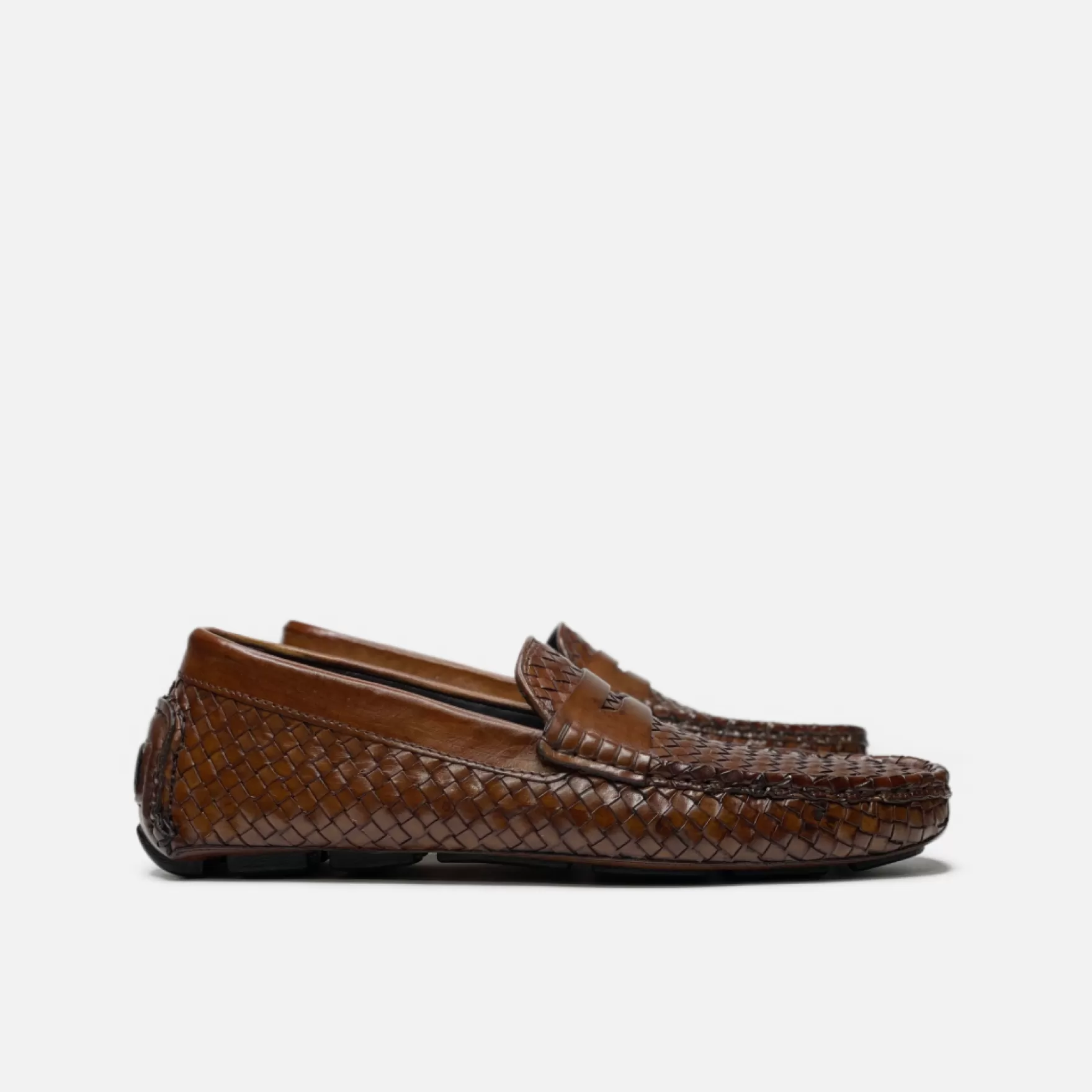 New Edition Fashion Casual Shoes | Loafers & Slip Ons-Dayton Woven Penny Loafers Brown