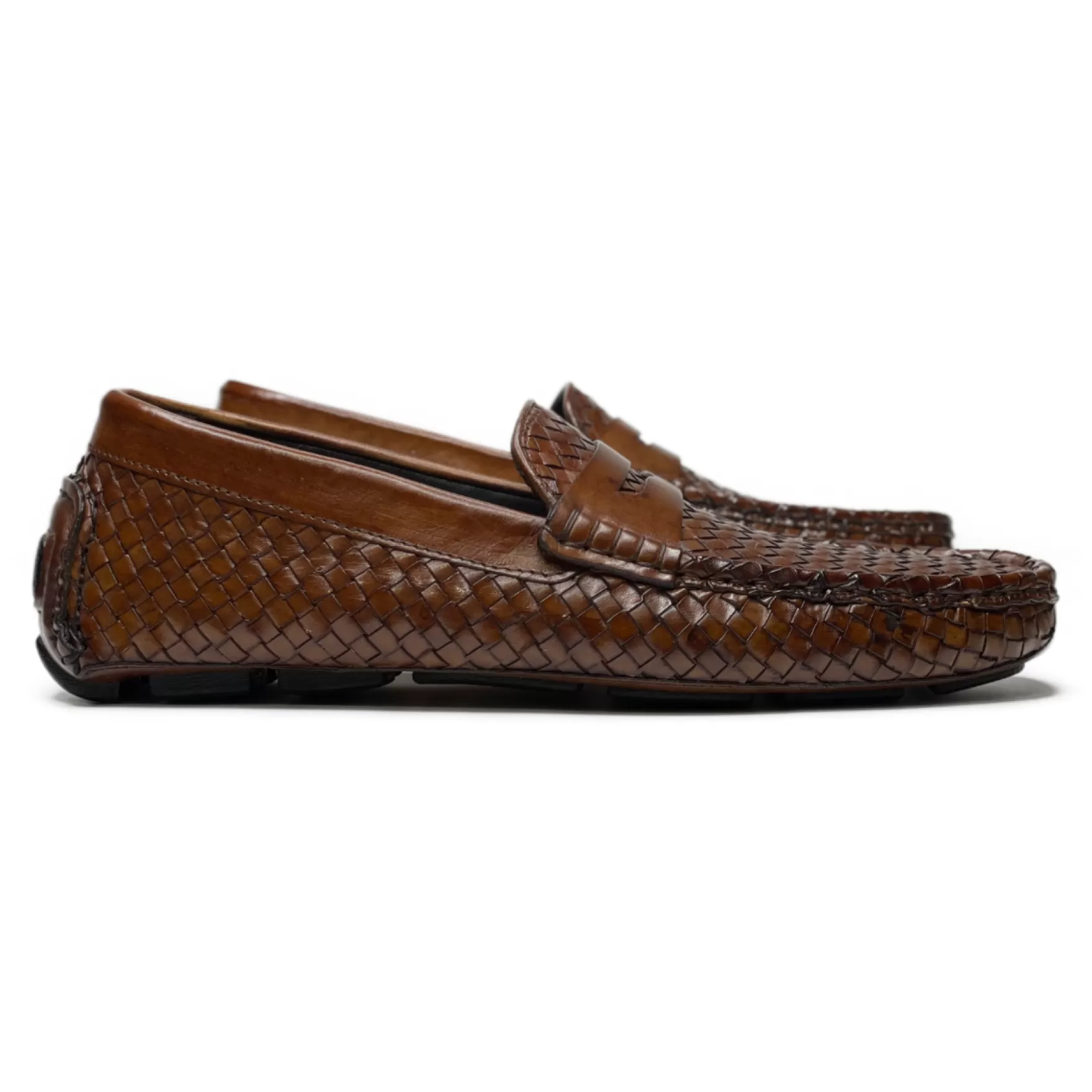 New Edition Fashion Casual Shoes | Loafers & Slip Ons-Dayton Woven Penny Loafers Brown