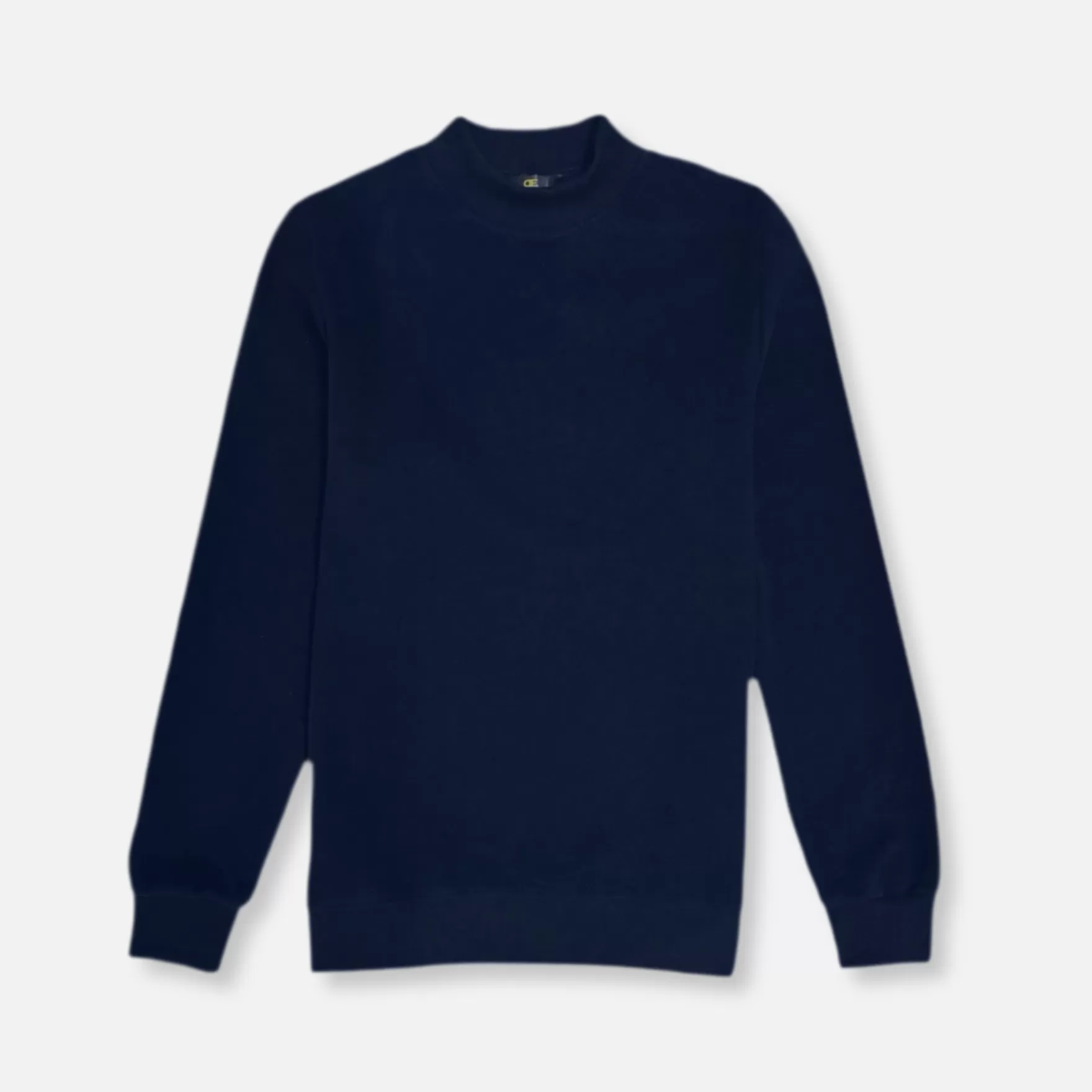 New Edition Fashion Sweaters-Daytona Solid Mockneck Sweatshirt Navy