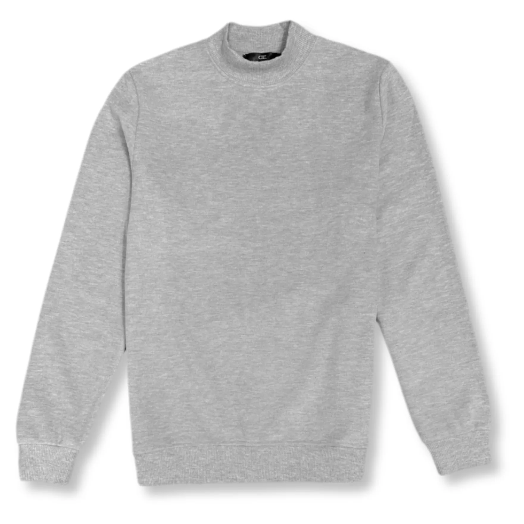 New Edition Fashion Sweaters-Daytona Solid Mockneck Sweatshirt Grey