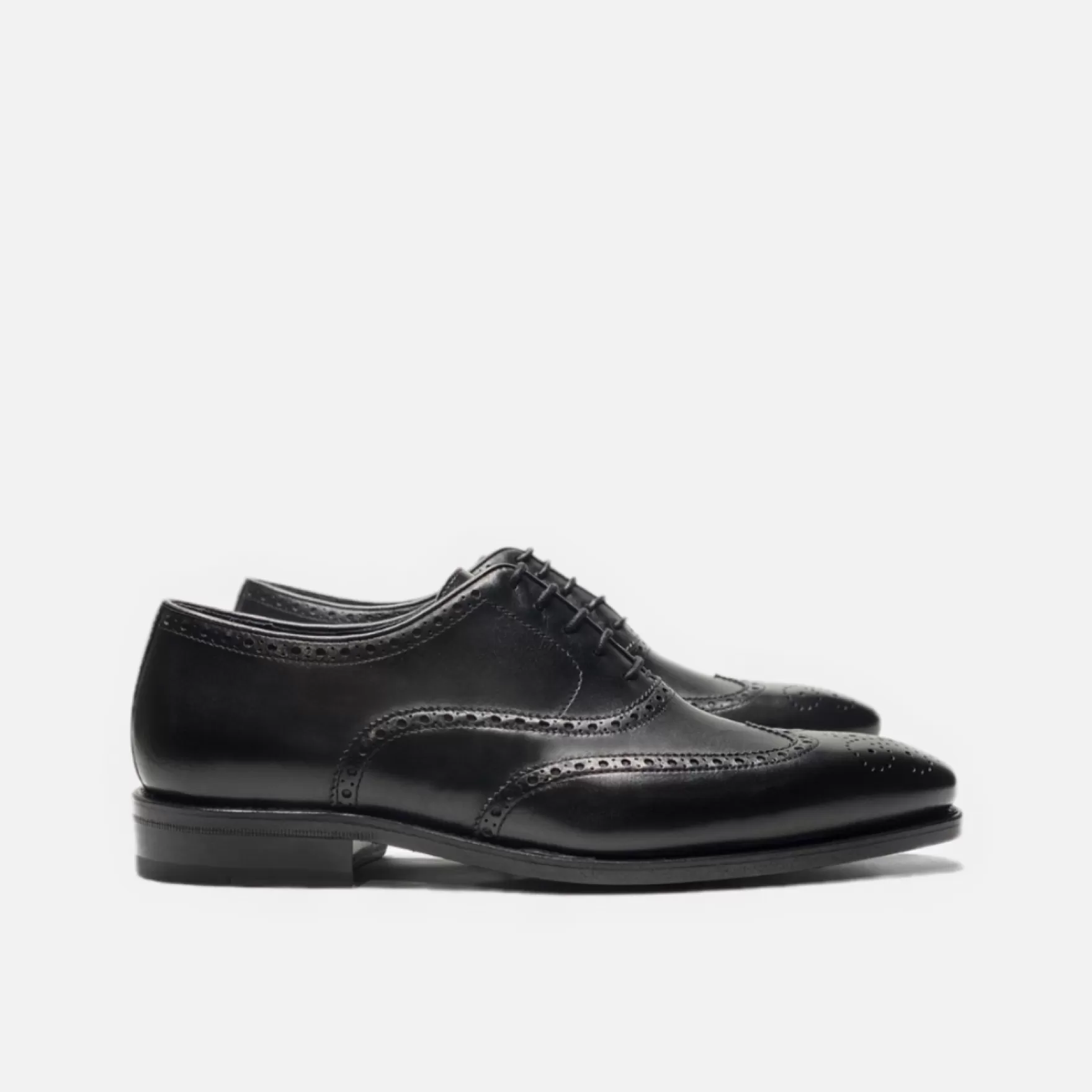 New Edition Fashion Formal Shoes-Dean Full Brogue Oxfords Black