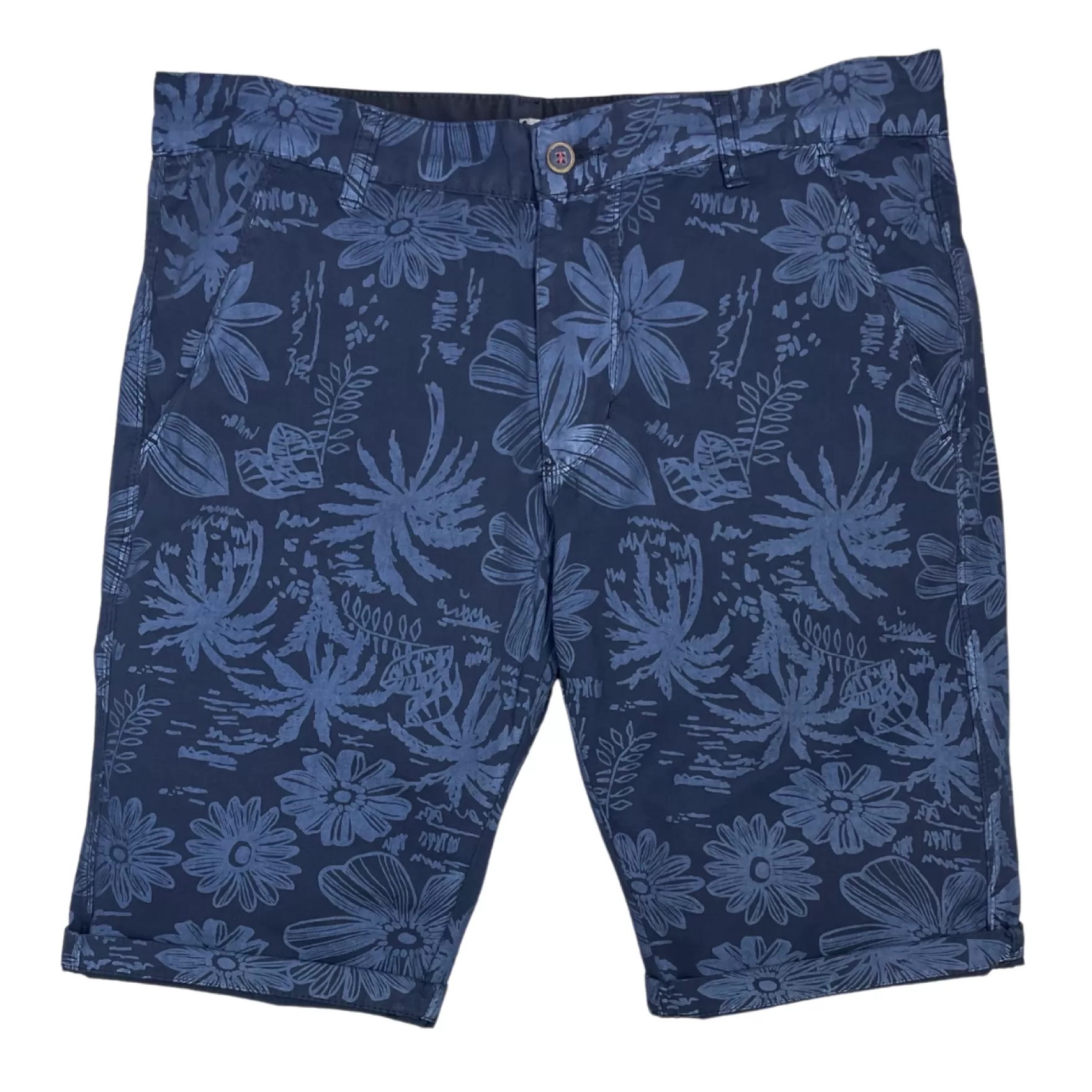 New Edition Fashion Pants | Shorts-Decan Tropical Slim Shorts Navy