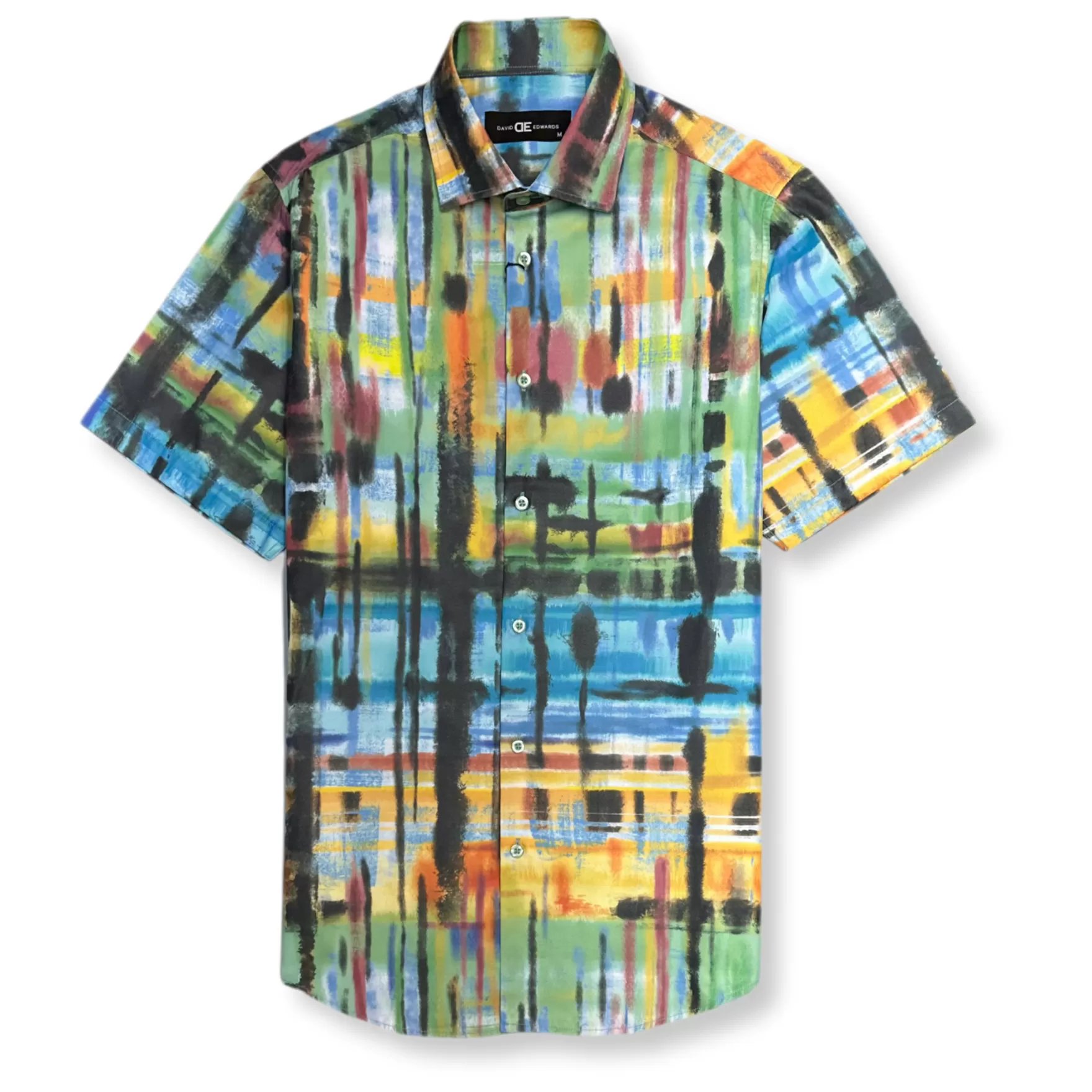 New Edition Fashion Button Downs-Deery Short Sleeve Button Down Multi