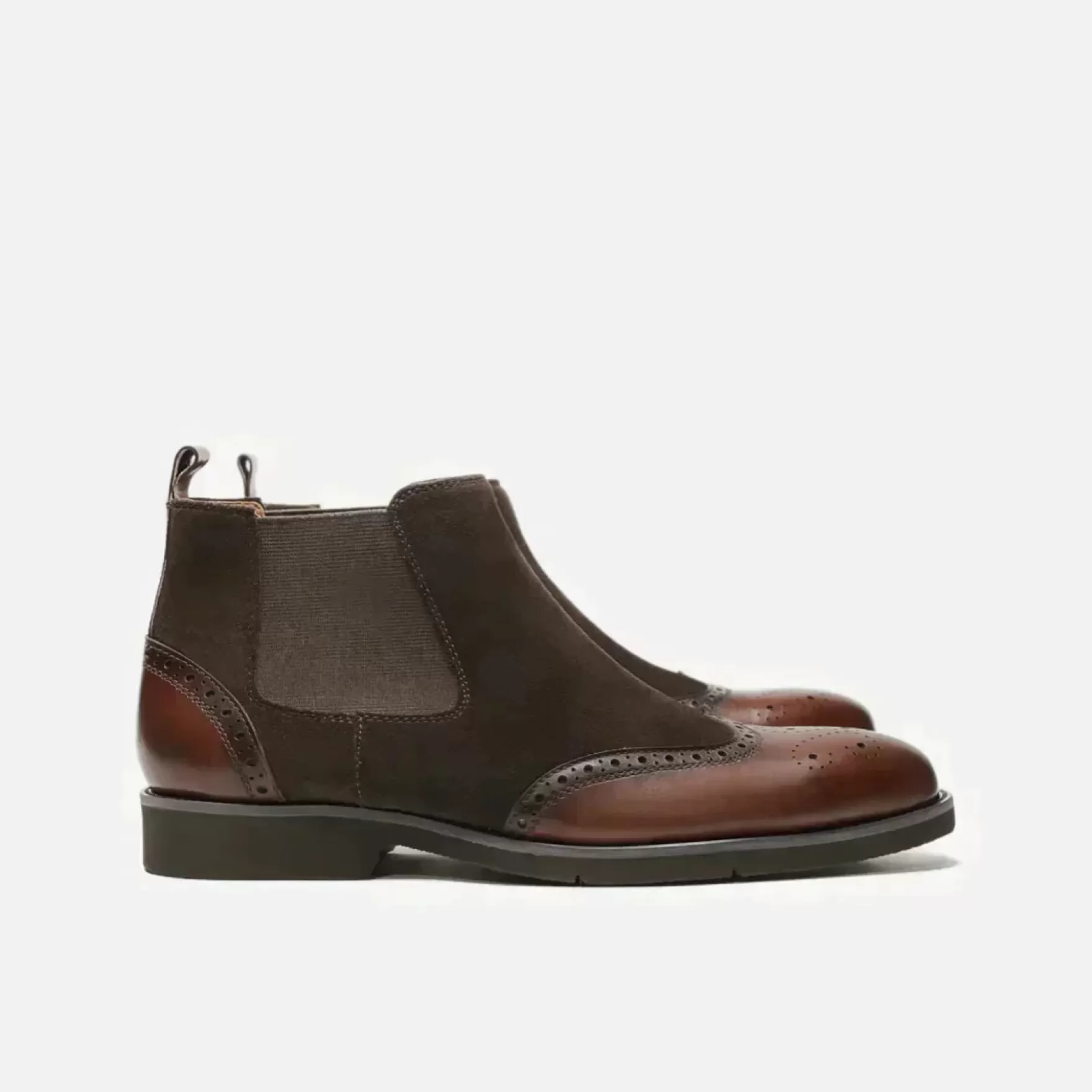 New Edition Fashion Boots | Casual Shoes-Delmont Wingtip Ankle Boots Brown