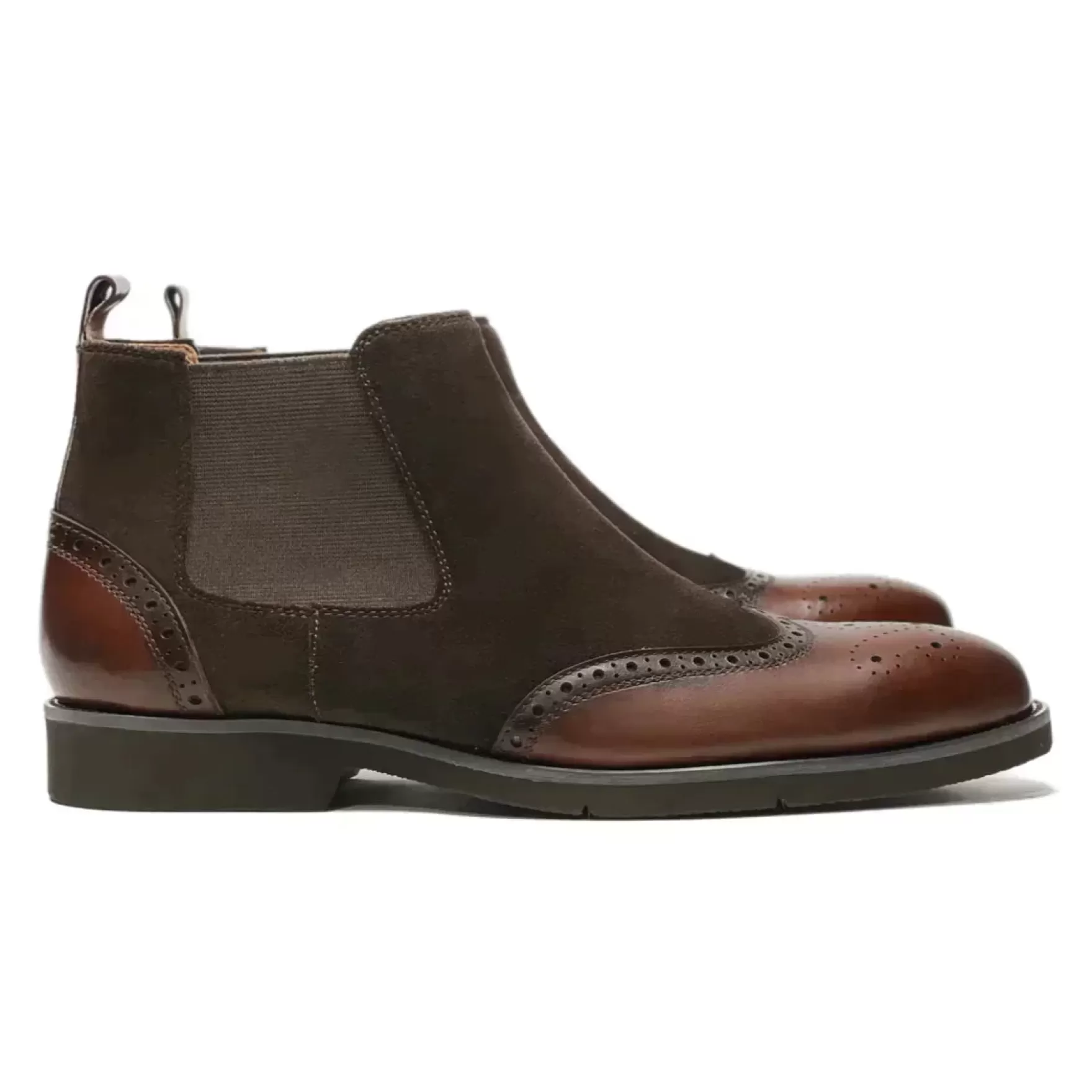 New Edition Fashion Boots | Casual Shoes-Delmont Wingtip Ankle Boots Brown