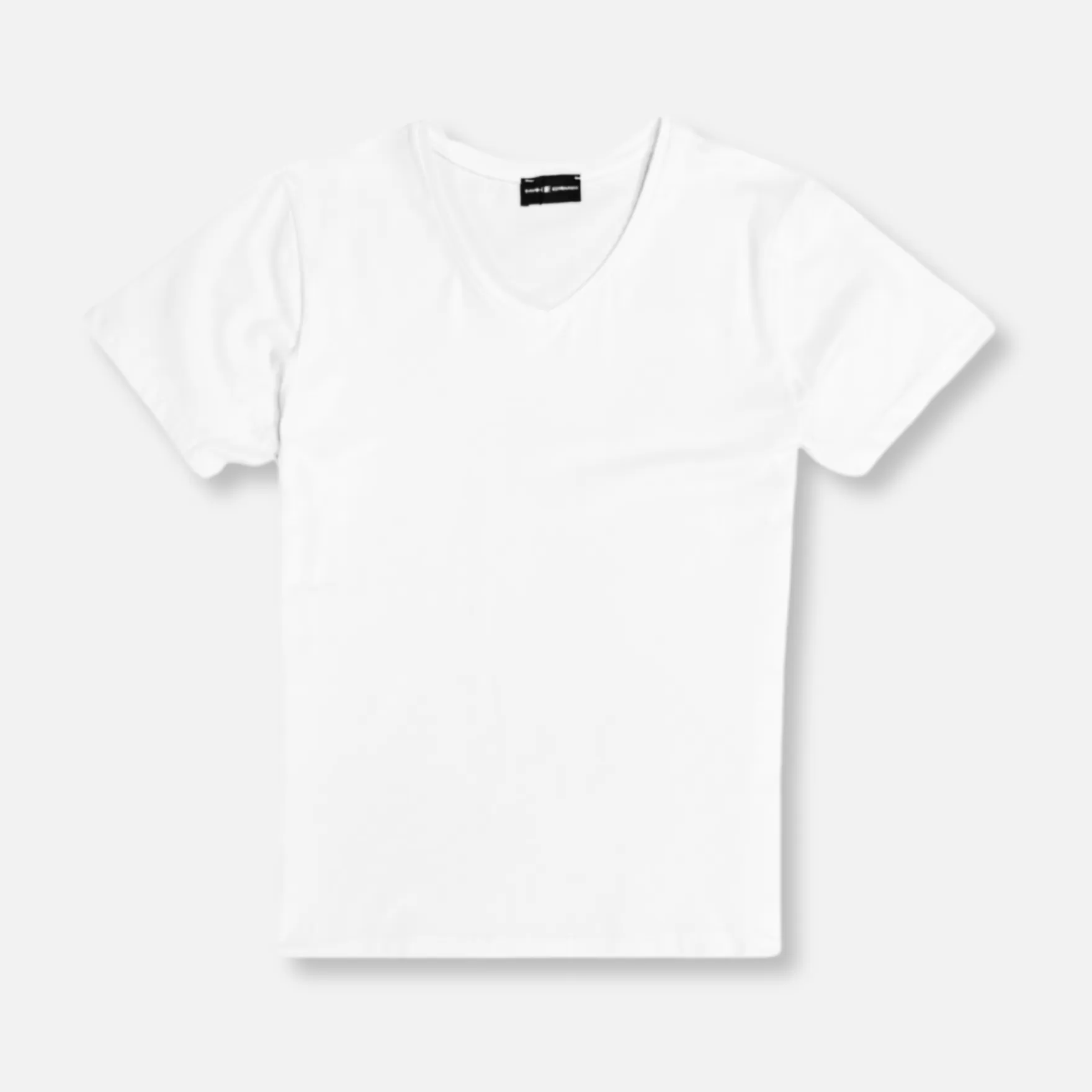 New Edition Fashion T-shirts-Delray Summer V-neck T-Shirt White