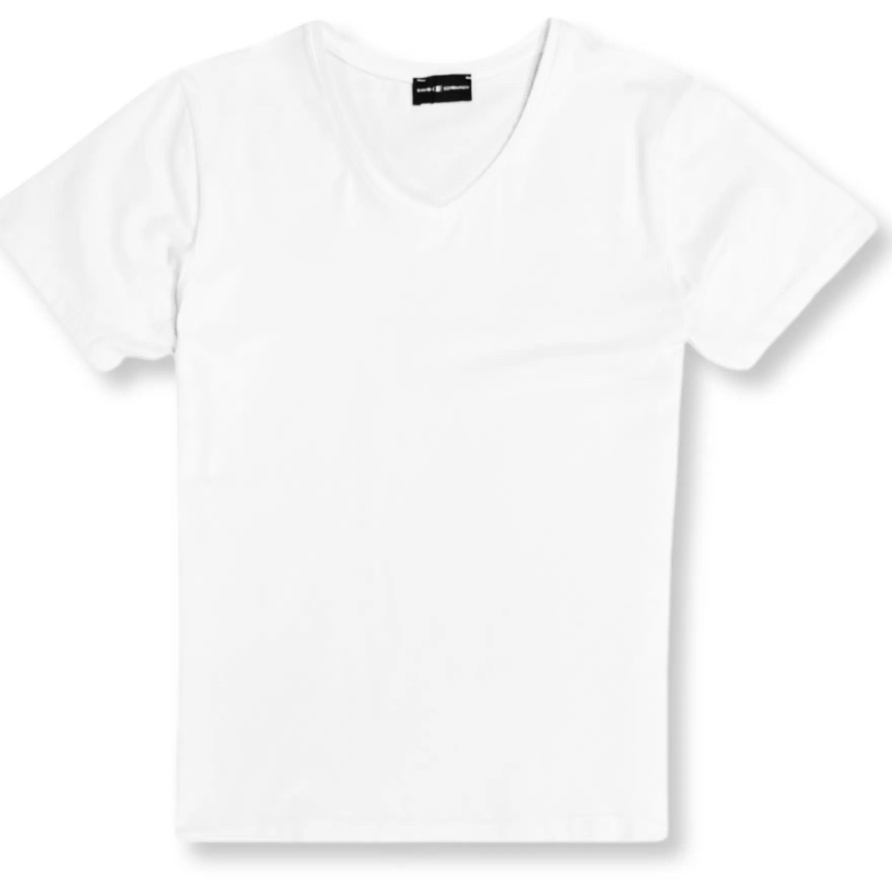 New Edition Fashion T-shirts-Delray Summer V-neck T-Shirt White