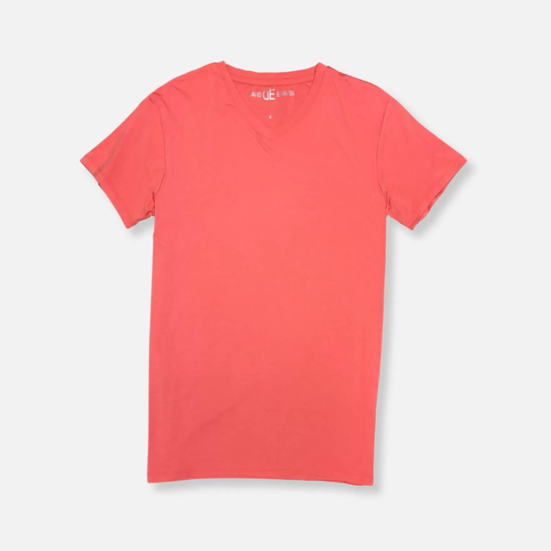 New Edition Fashion T-shirts-Delta Vacay V-neck T-Shirt Coral