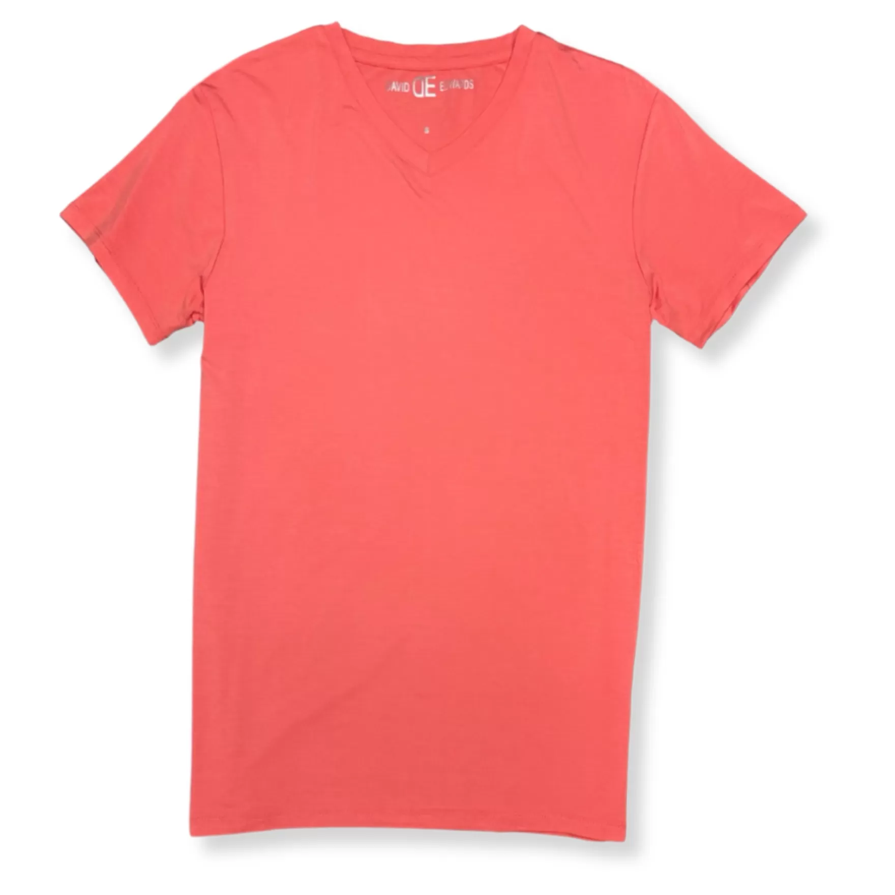 New Edition Fashion T-shirts-Delta Vacay V-neck T-Shirt Coral