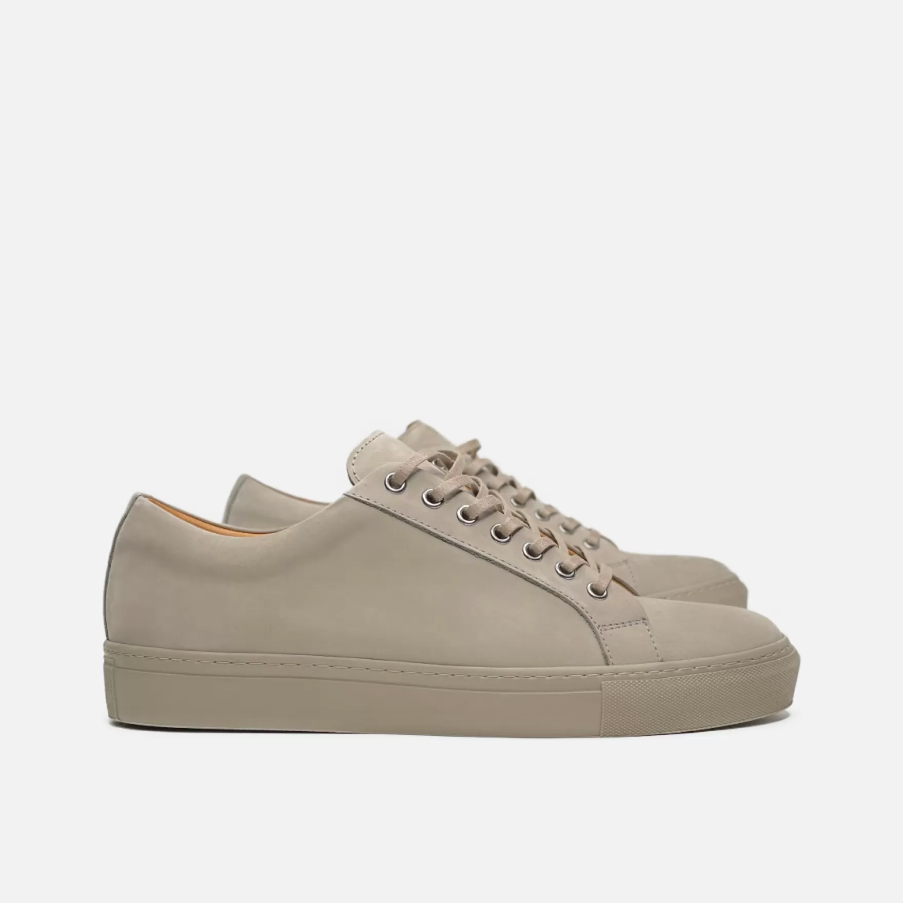 New Edition Fashion Casual Shoes | Sneakers-Demonte Cupsole Sneakers Taupe