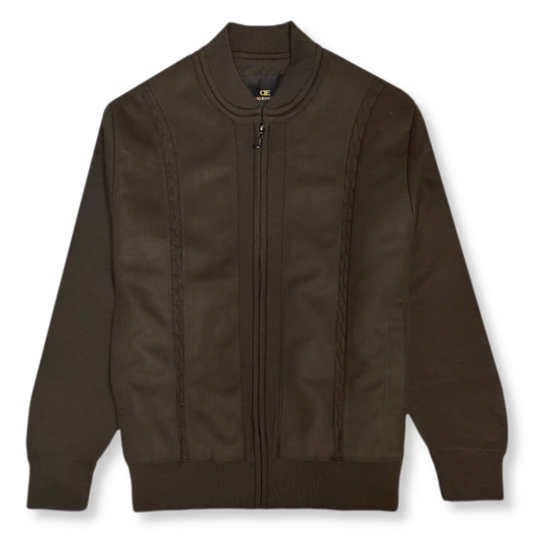 New Edition Fashion Coats & Outerwear-Denfeld Full Zip Baseball Jacket Brown