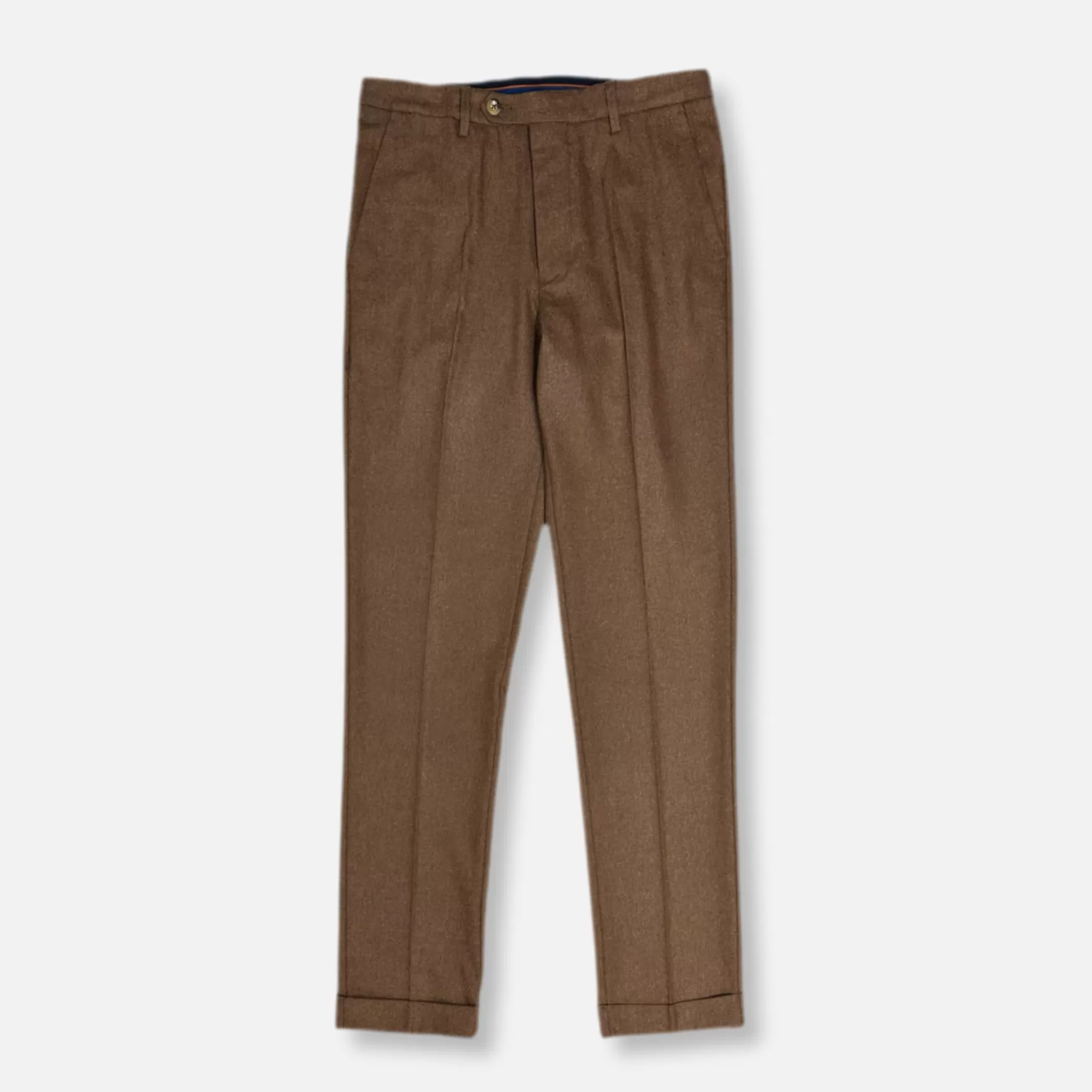 New Edition Fashion Pants | Dress Pants-Densford Slim Fit Tweed Pants Brown