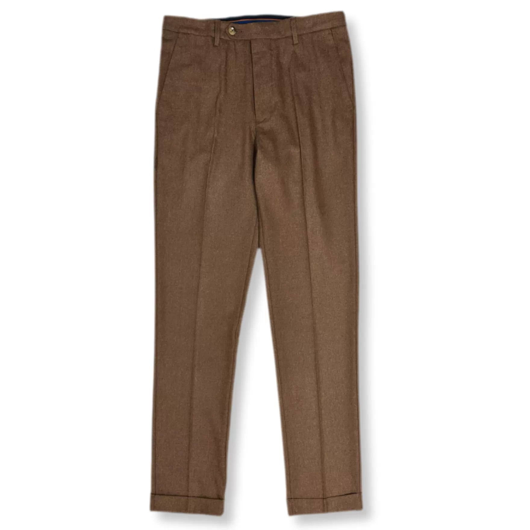 New Edition Fashion Pants | Dress Pants-Densford Slim Fit Tweed Pants Brown