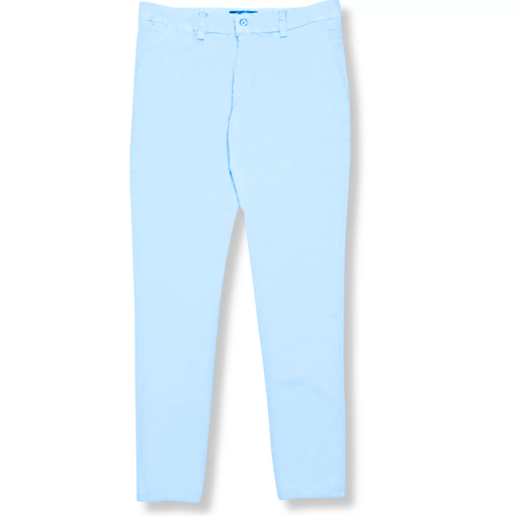 New Edition Fashion Dress Pants-Deon Slim Fit Chino Pants Capri Blue