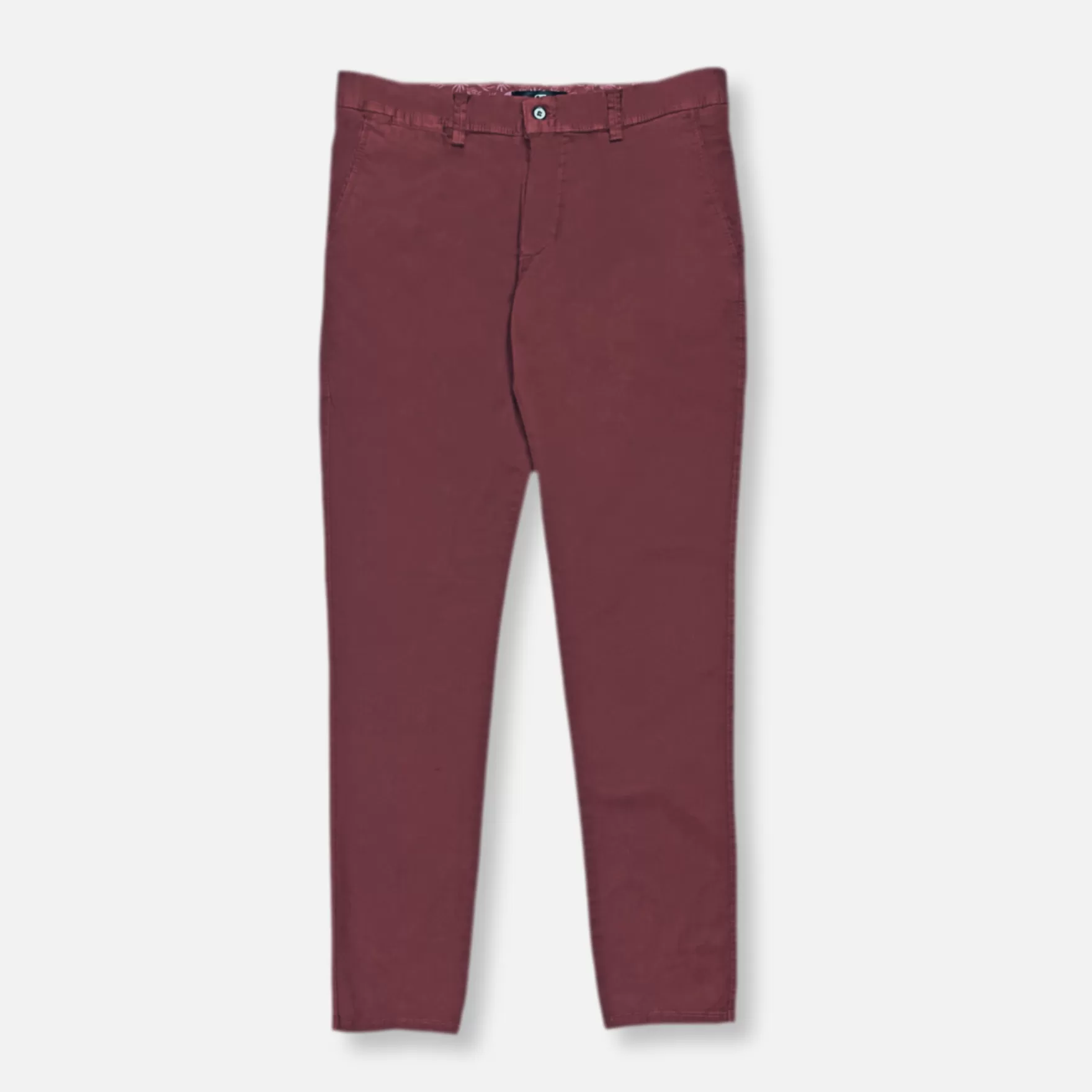 New Edition Fashion Pants | Dress Pants-Deon Slim Fit Chino Pants Burgundy