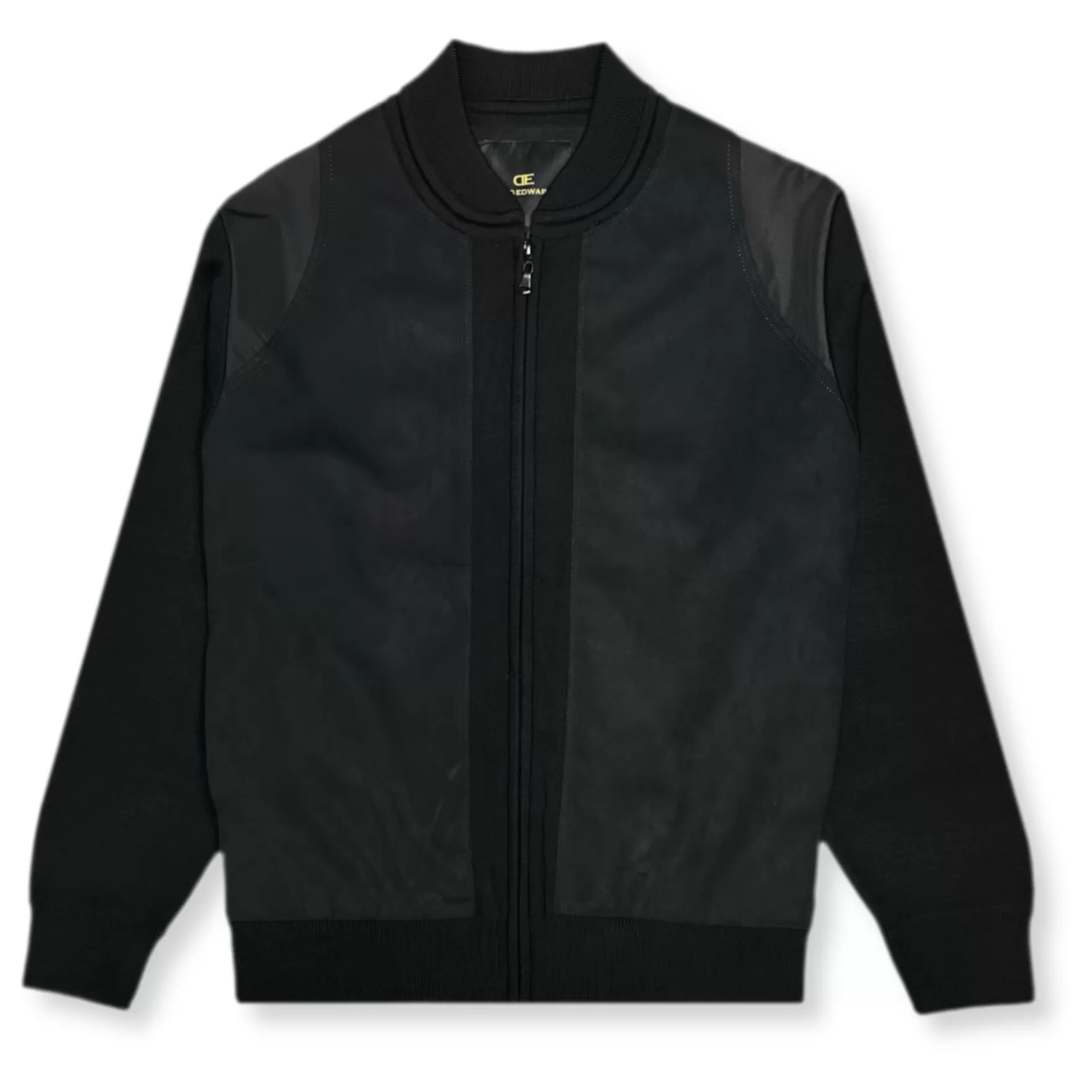 New Edition Fashion Coats & Outerwear-Derman Full Zip Baseball Jacket Black