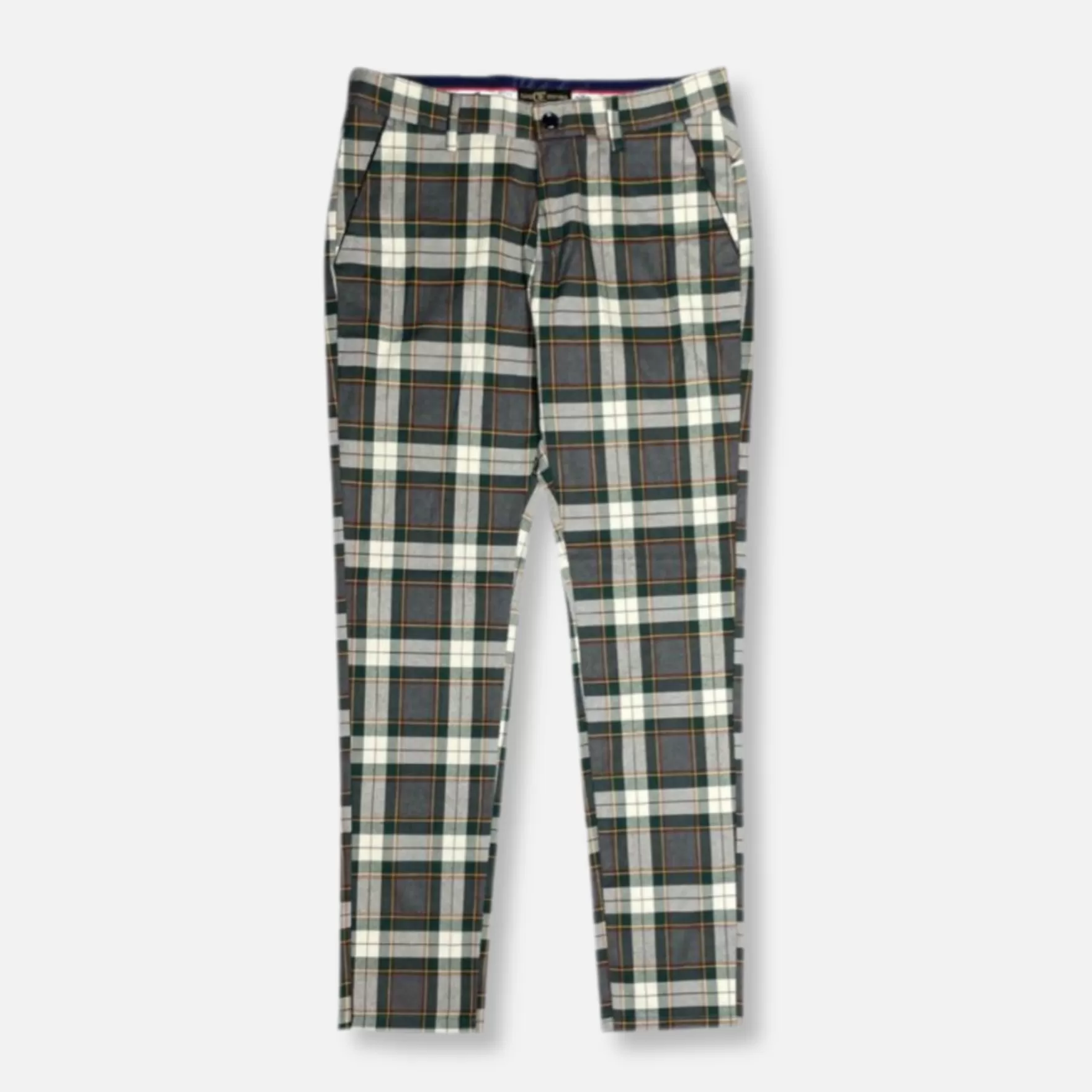 New Edition Fashion Pants | Dress Pants-Destin Slim Fit Plaid Pants Multi