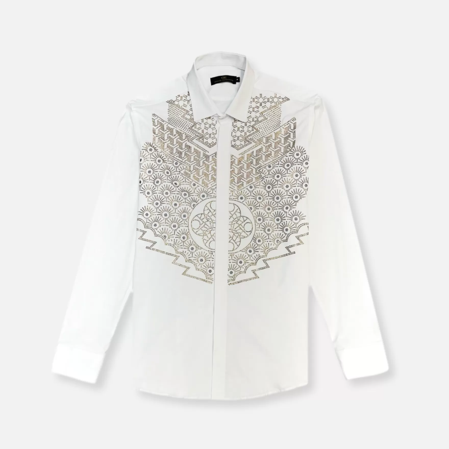 New Edition Fashion Dress Shirts-Detro Collared Shirt White